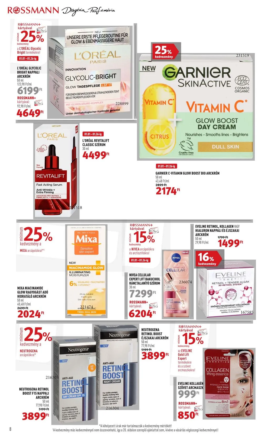 Rossmann akciós újság 01.15–01.26 – 8. oldal