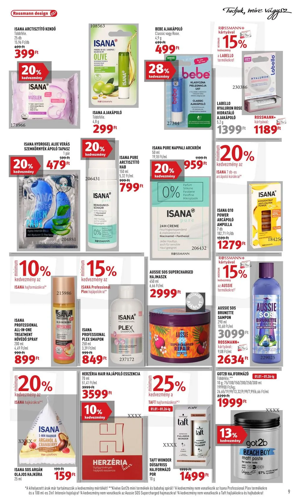 Rossmann akciós újság 01.15–01.26 – 9. oldal