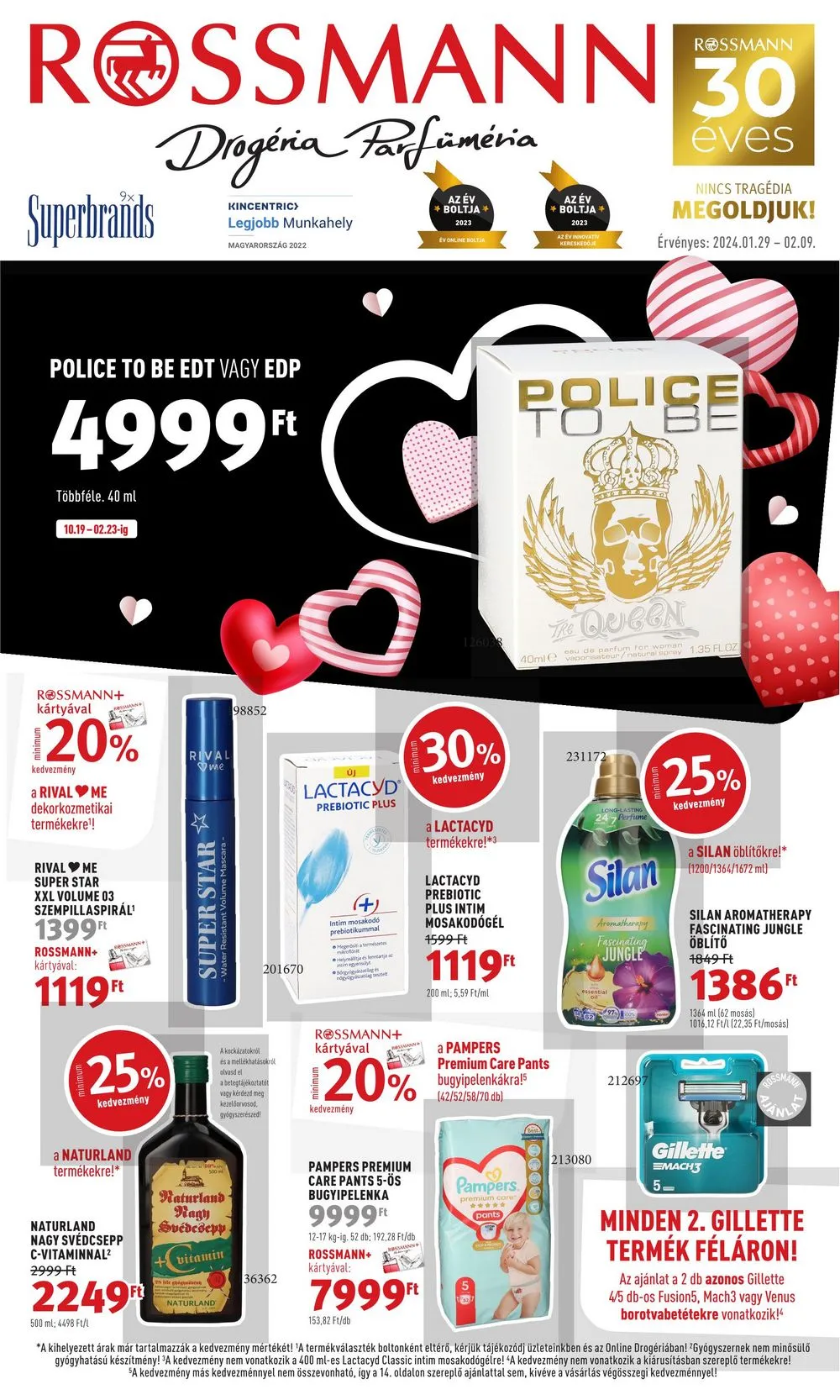 Rossmann akciós újság 01.29–02.09