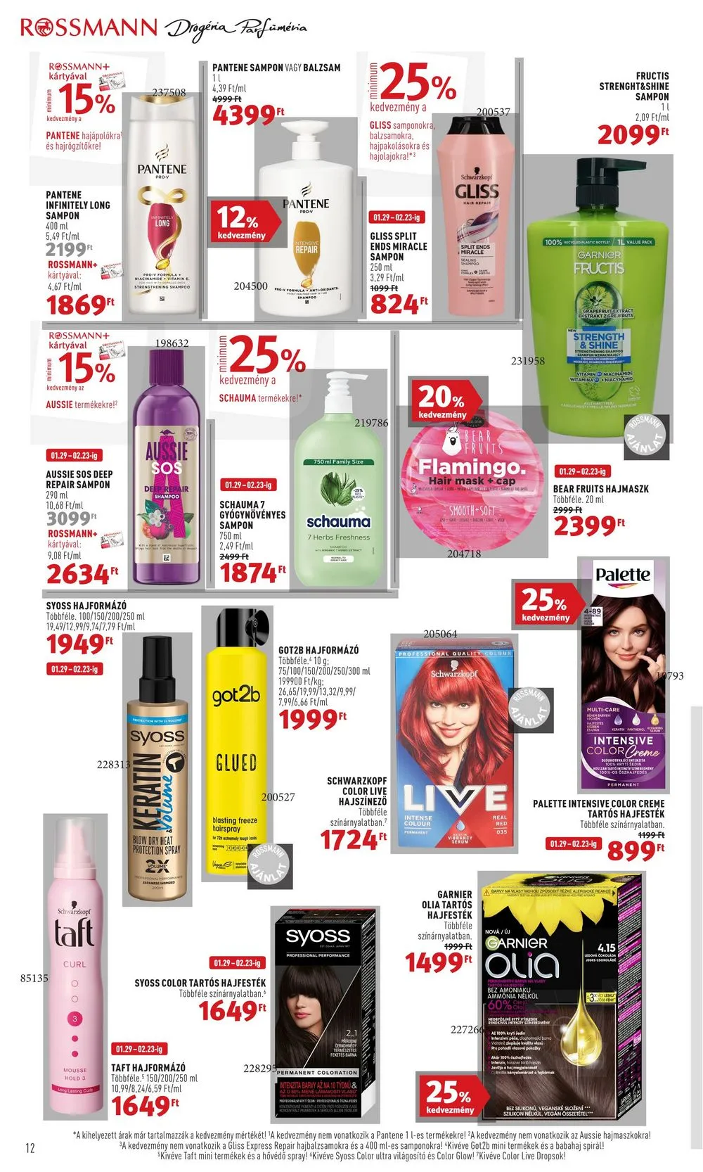 Rossmann akciós újság 01.29–02.09 – 12. oldal