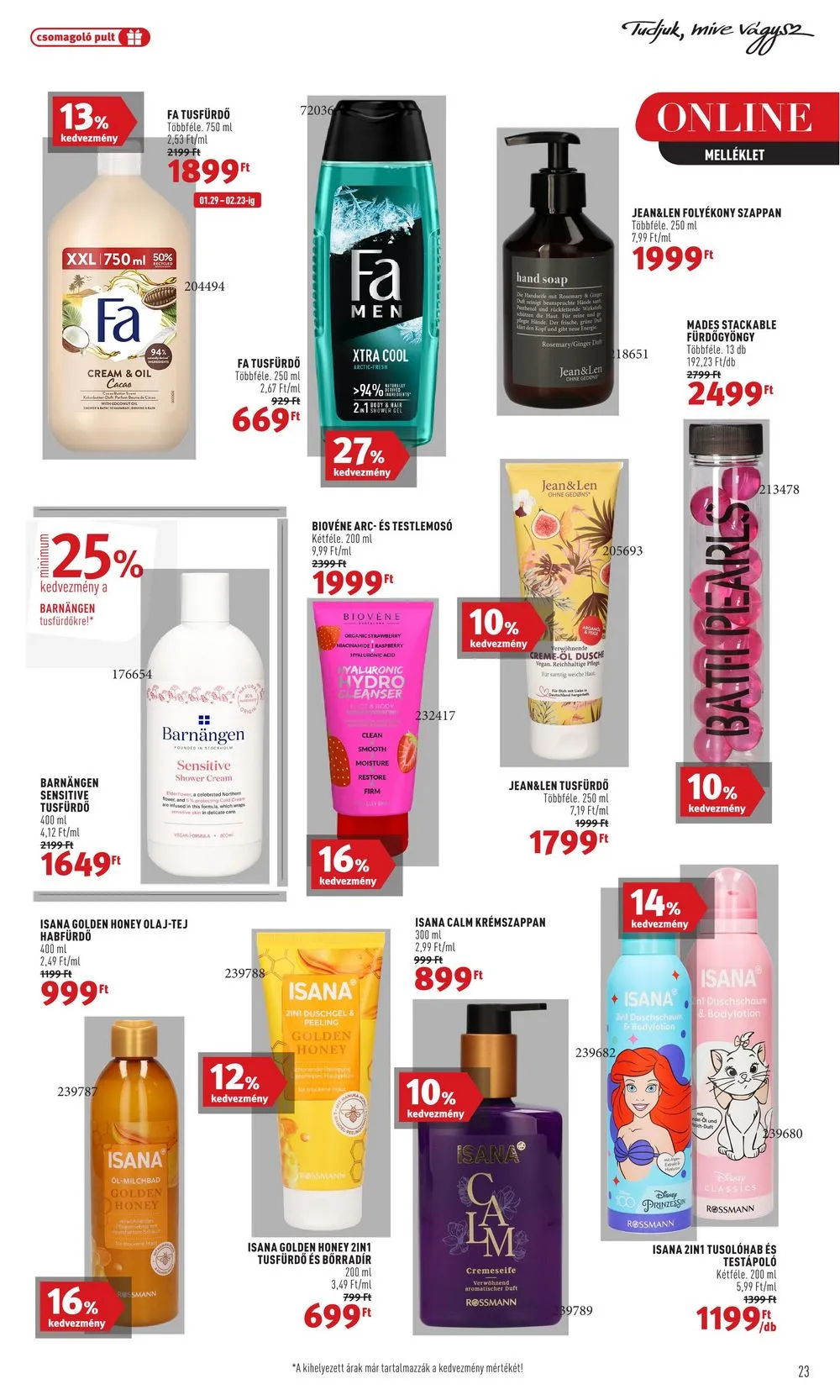 Rossmann akciós újság 01.29–02.09 – 25. oldal