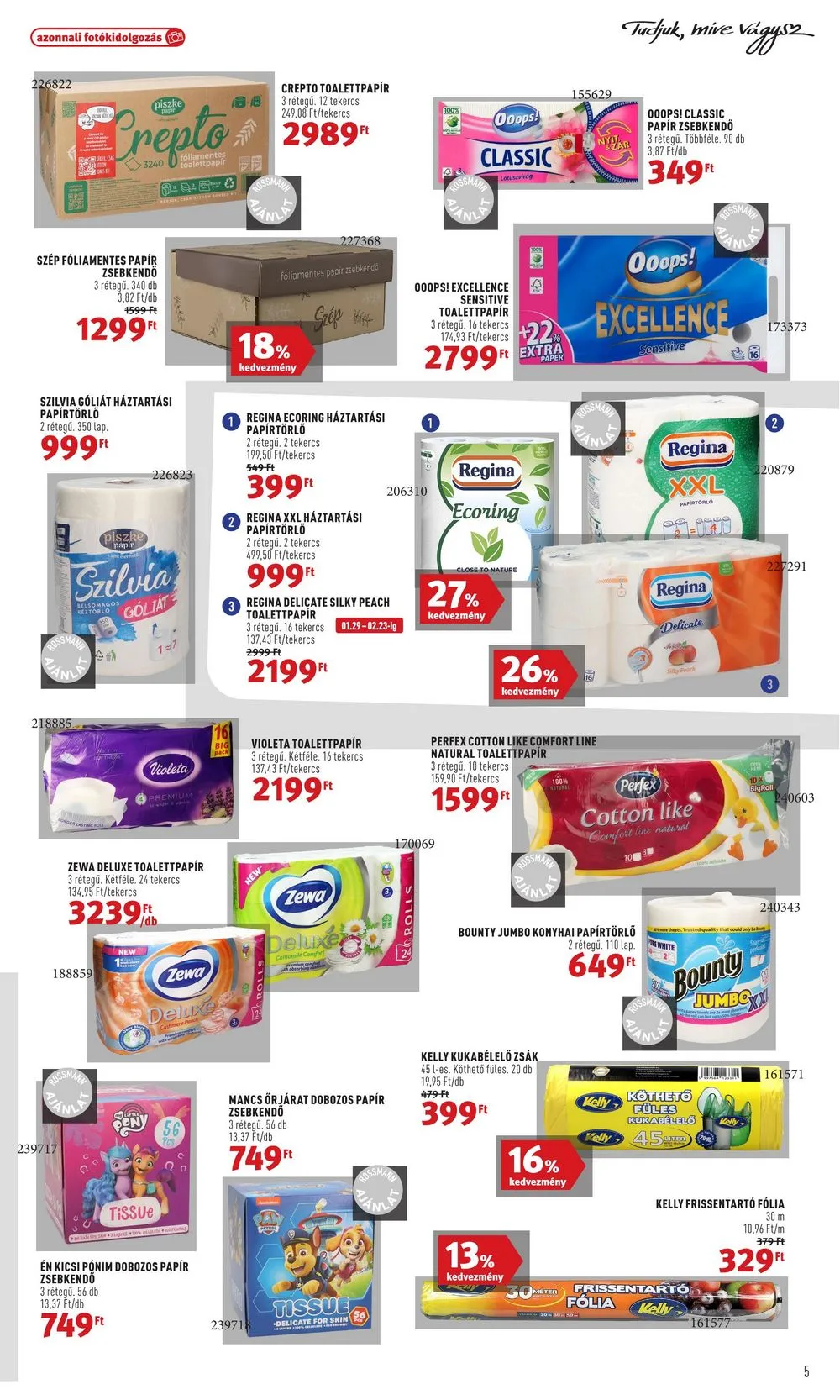 Rossmann akciós újság 01.29–02.09 – 5. oldal