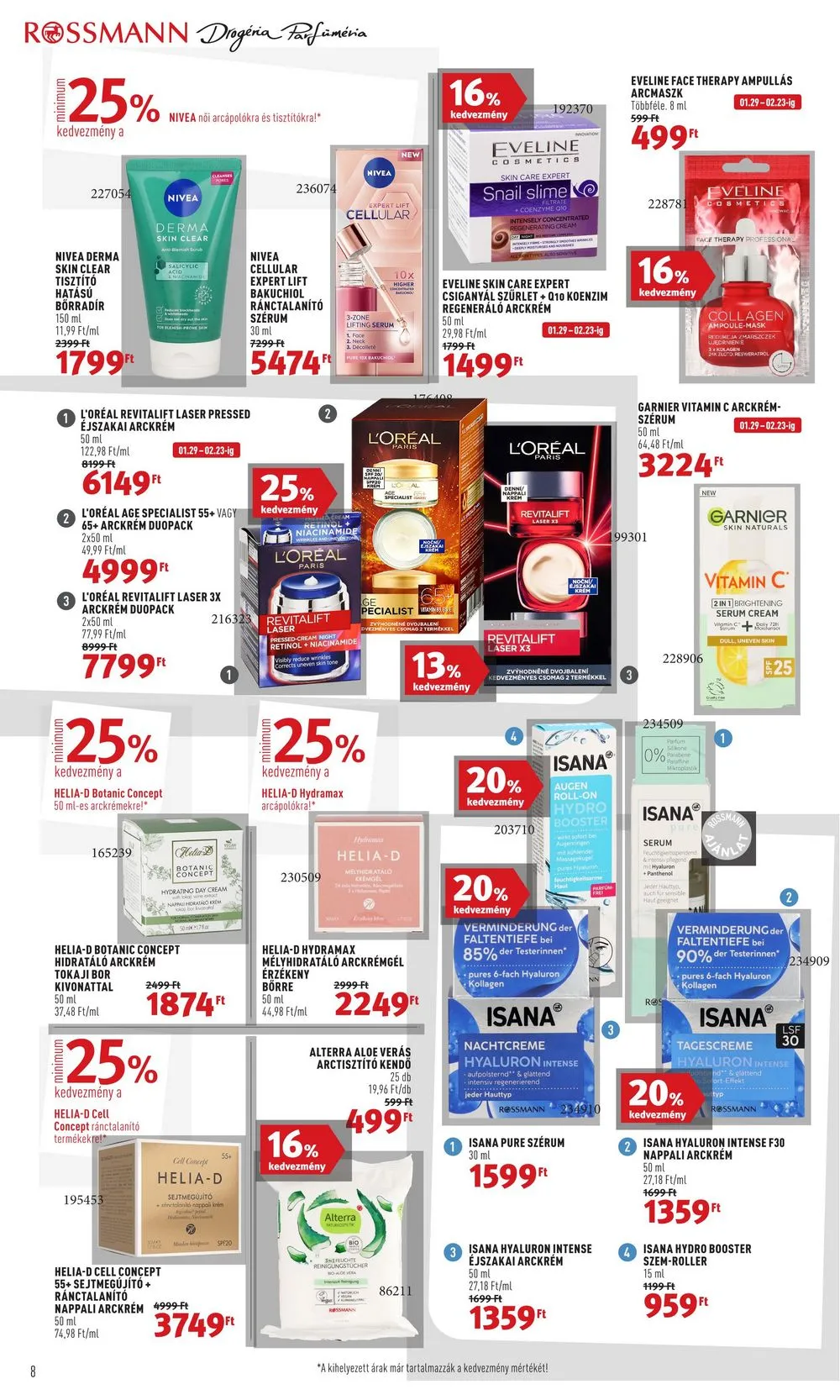 Rossmann akciós újság 01.29–02.09 – 8. oldal