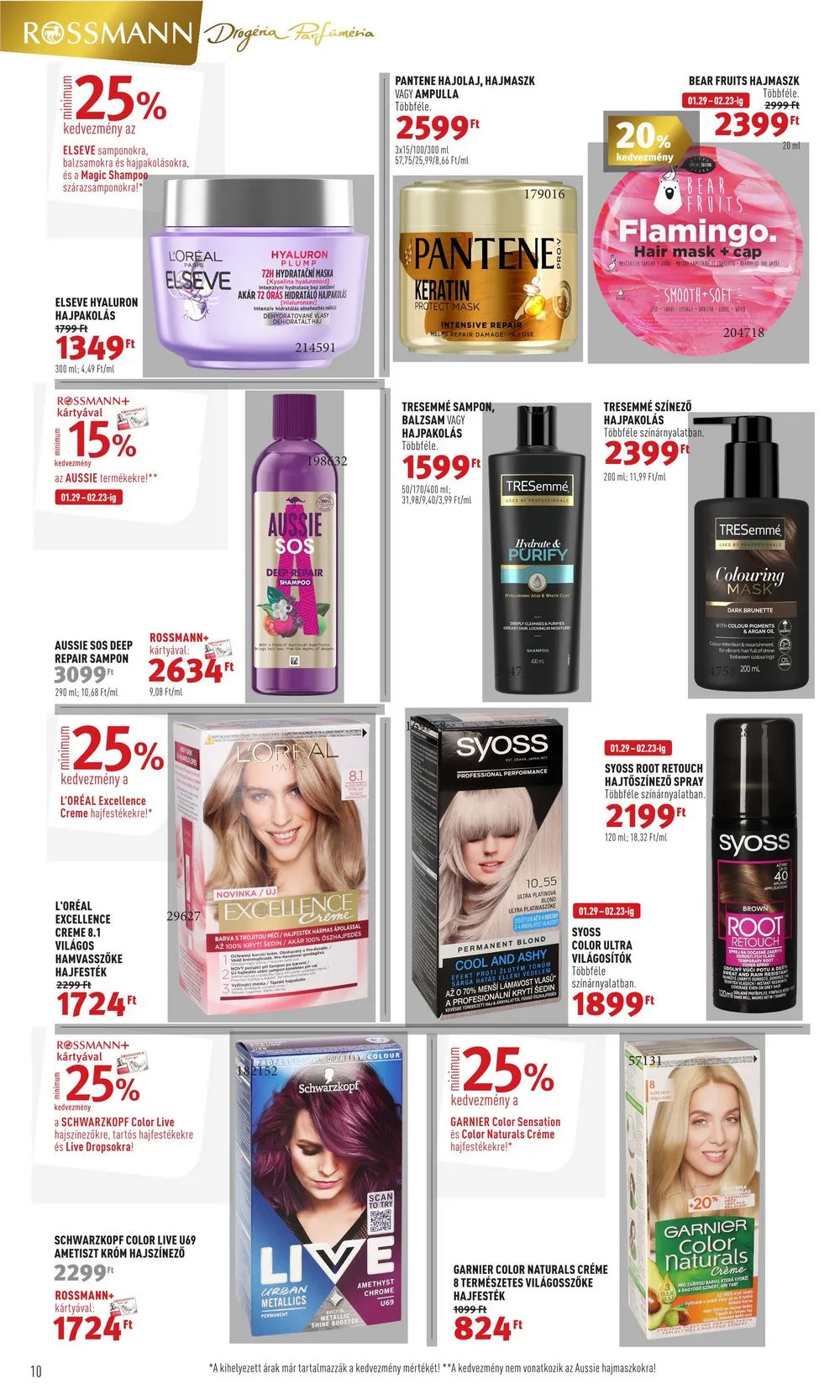 Rossmann akciós újság 02.12–02.23 – 10. oldal