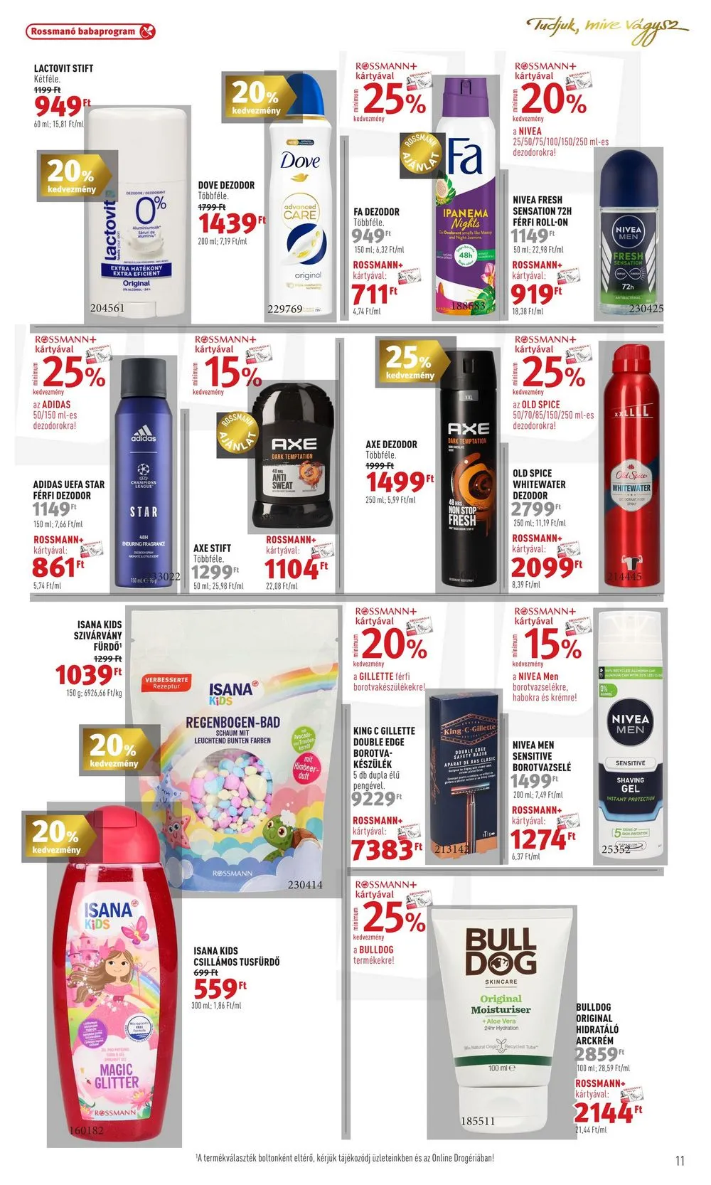 Rossmann akciós újság 02.12–02.23 – 11. oldal