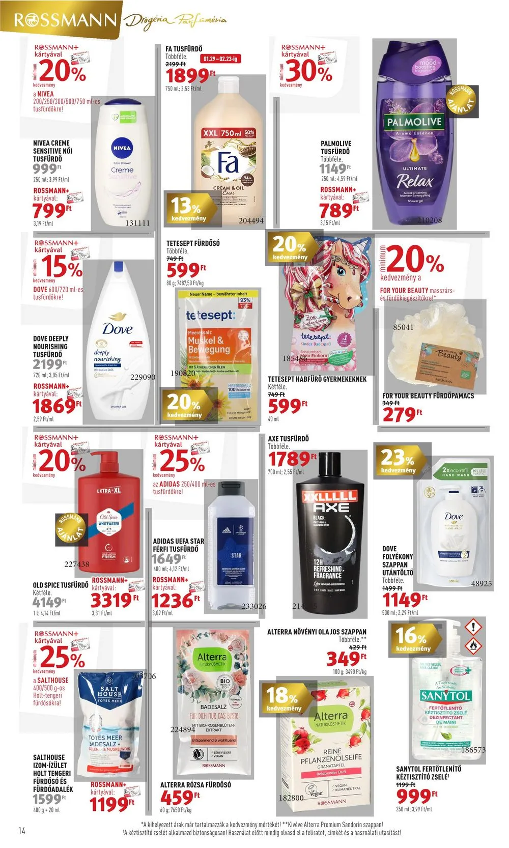 Rossmann akciós újság 02.12–02.23 – 16. oldal