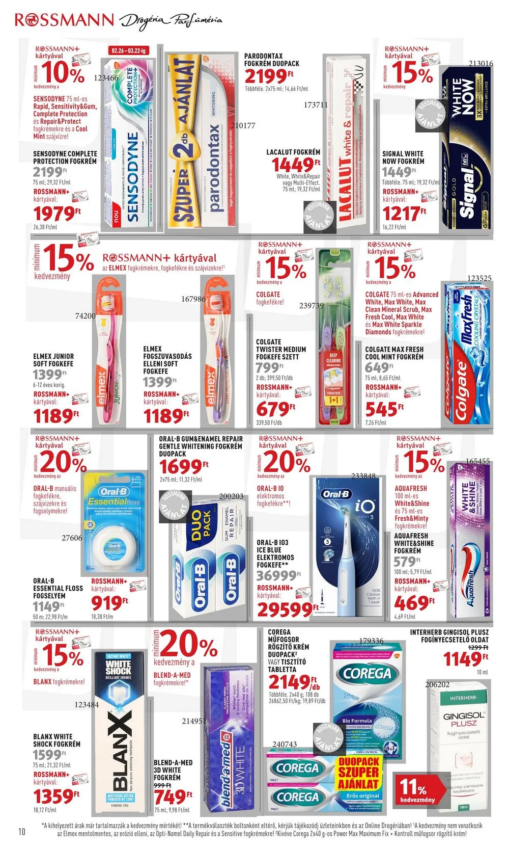 Rossmann akciós újság 02.26–03.08 – 10. oldal