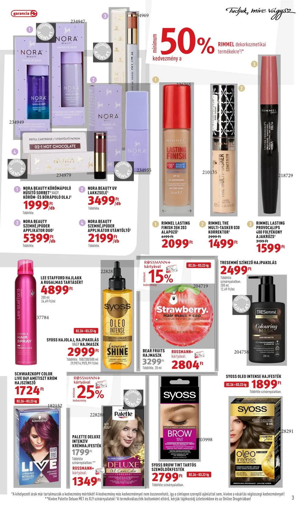 Rossmann akciós újság 02.26–03.08 – 3. oldal