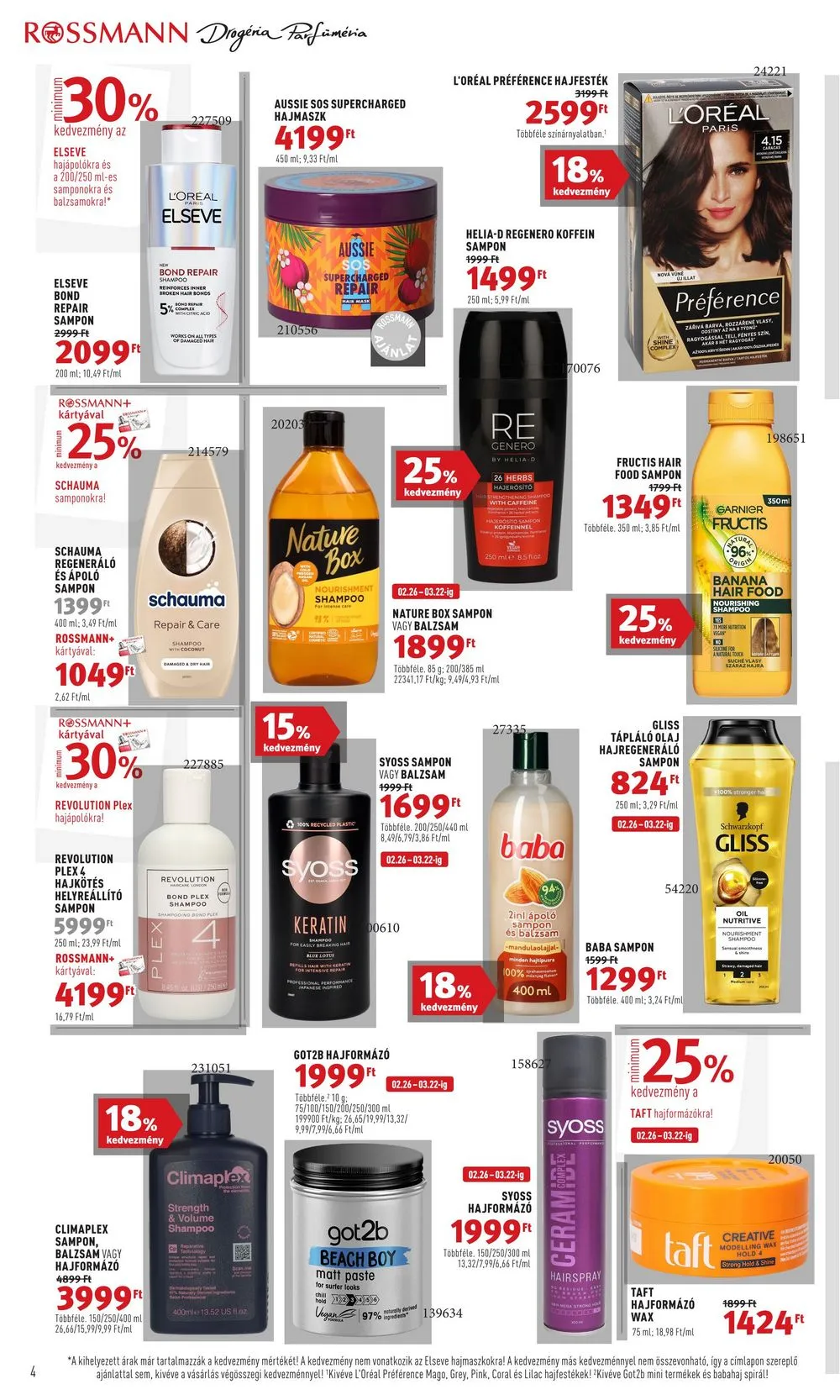 Rossmann akciós újság 02.26–03.08 – 4. oldal