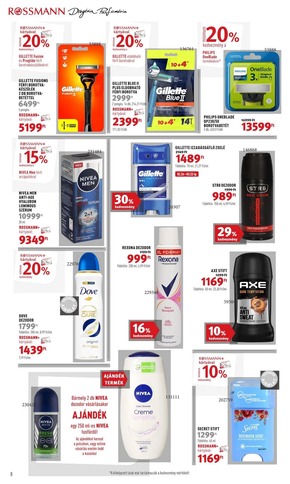 Rossmann akciós újság 02.26–03.08 – 8. oldal