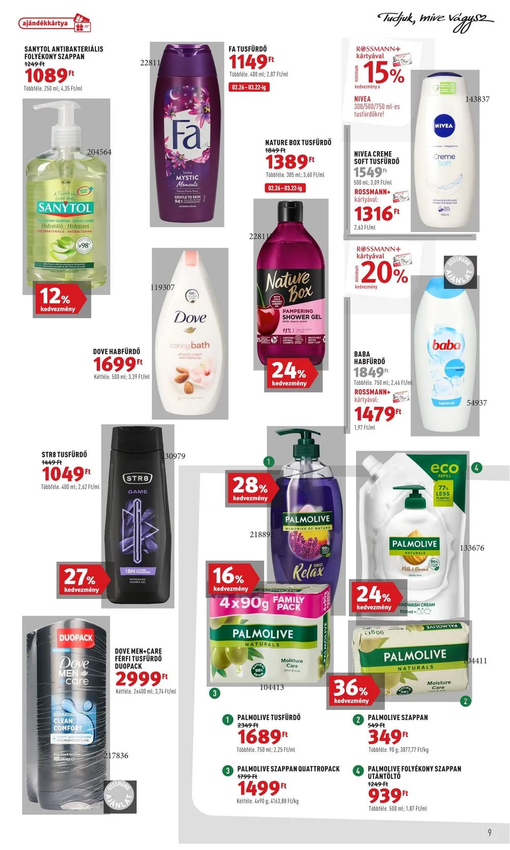 Rossmann akciós újság 02.26–03.08 – 9. oldal