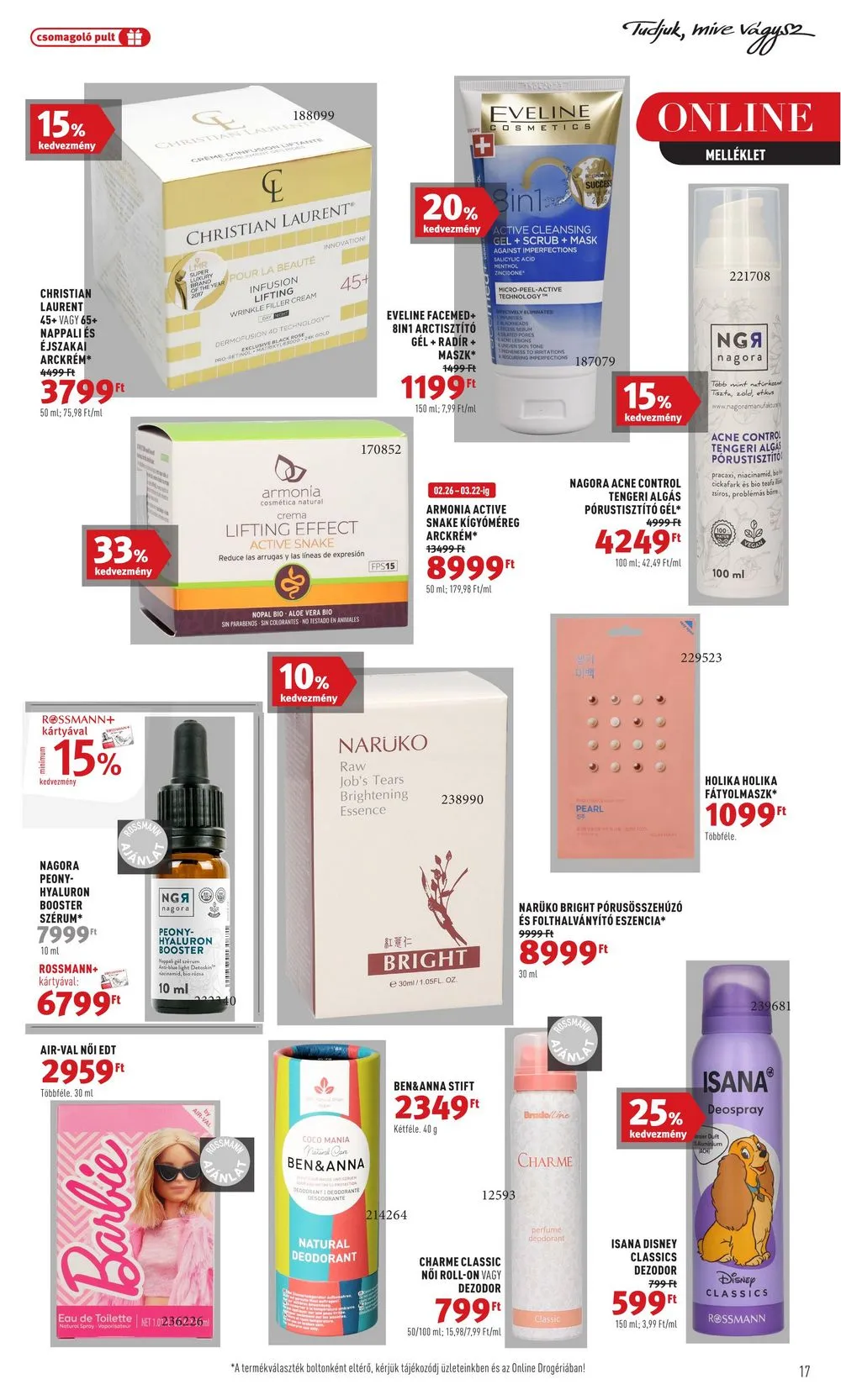 Rossmann akciós újság 03.11–03.22 – 19. oldal