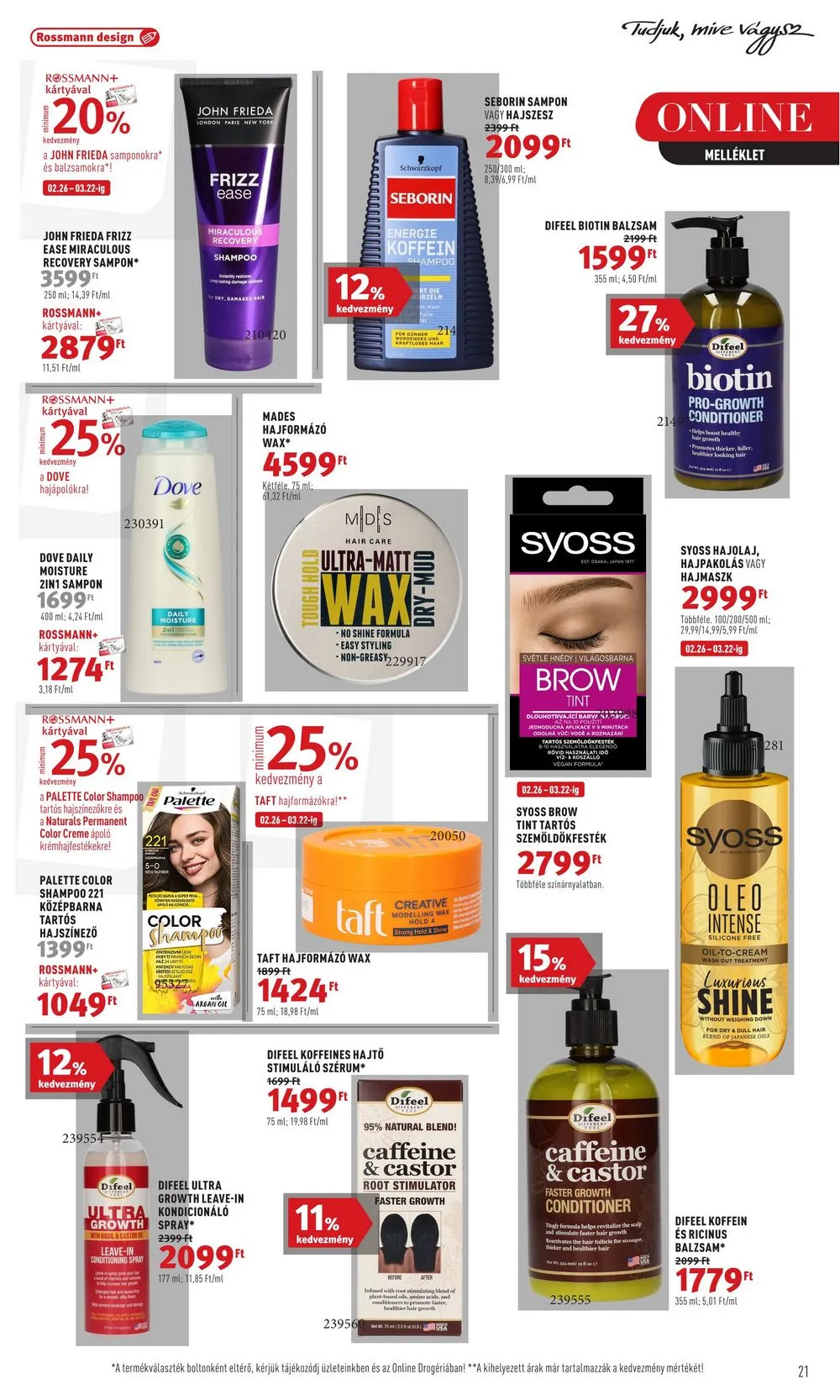 Rossmann akciós újság 03.11–03.22 – 23. oldal