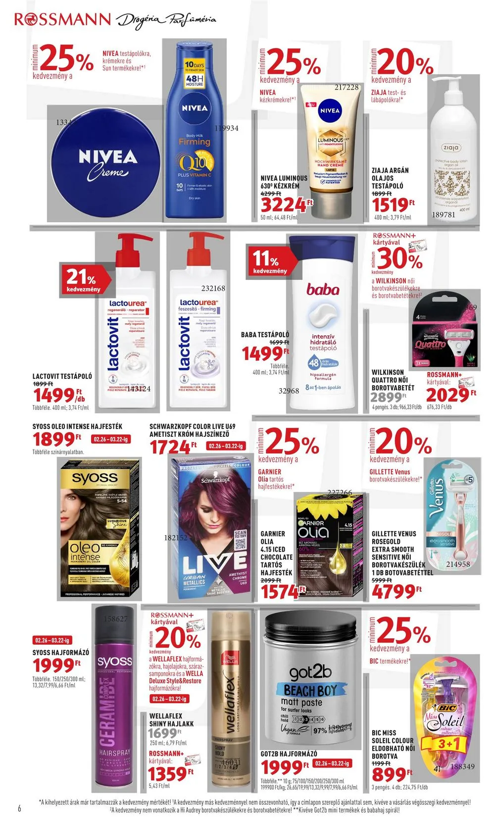 Rossmann akciós újság 03.11–03.22 – 6. oldal