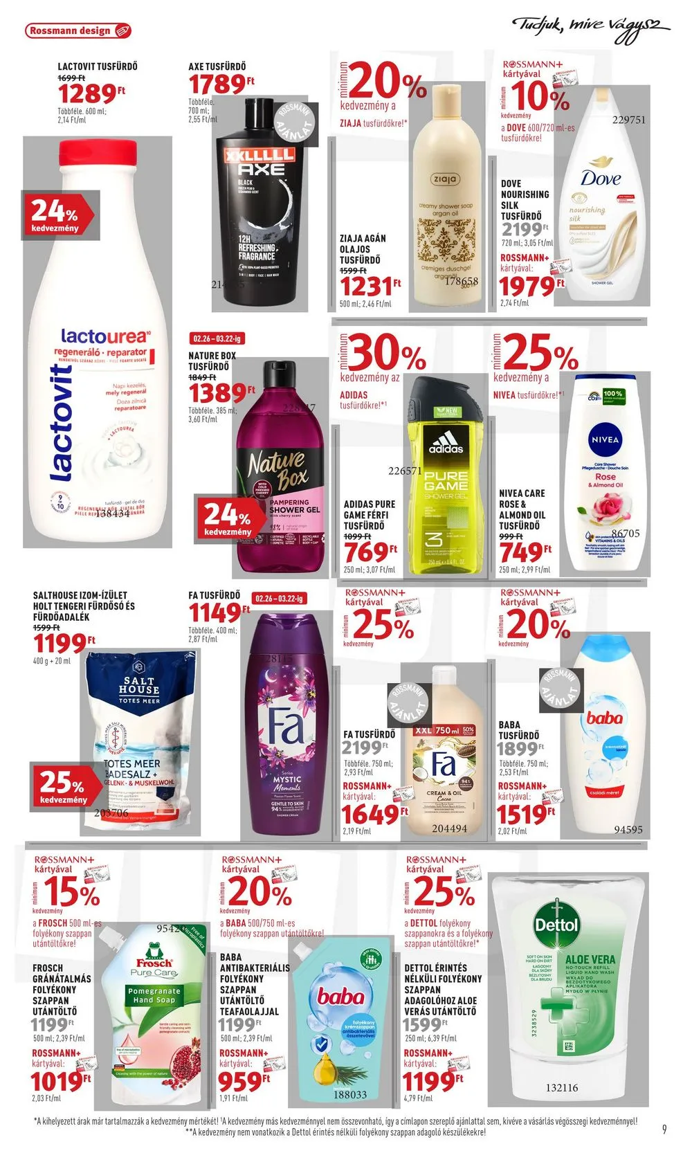 Rossmann akciós újság 03.11–03.22 – 9. oldal