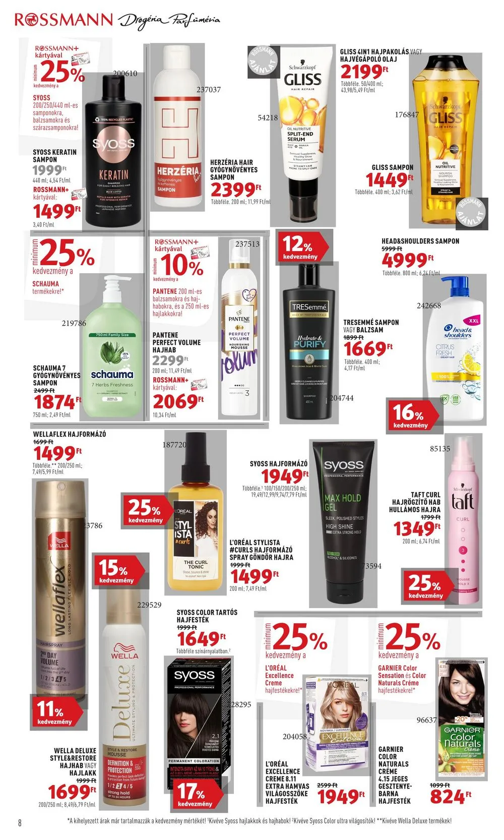 Rossmann akciós újság 03.25–04.05 – 8. oldal