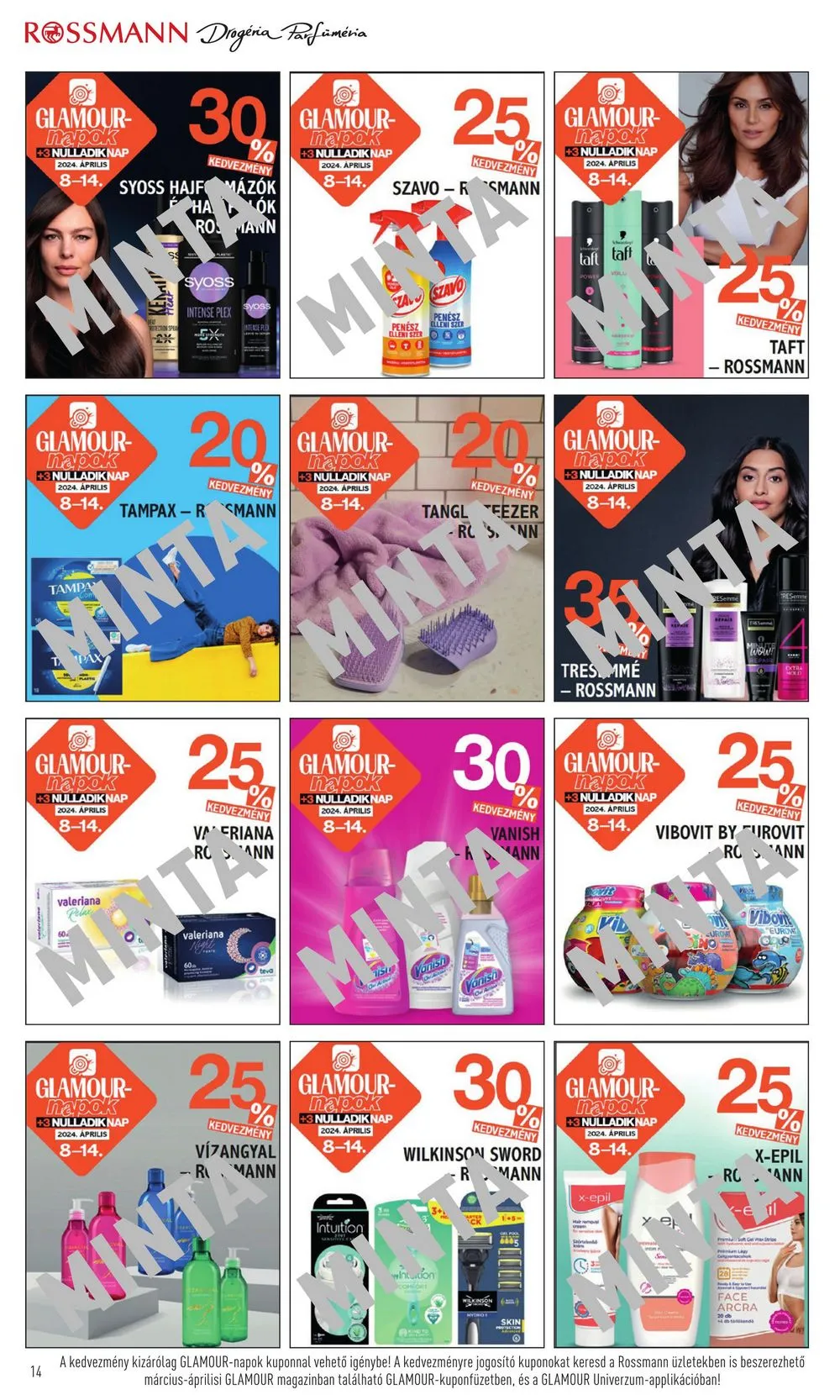 Rossmann akciós újság 04.08–04.14 – 14. oldal