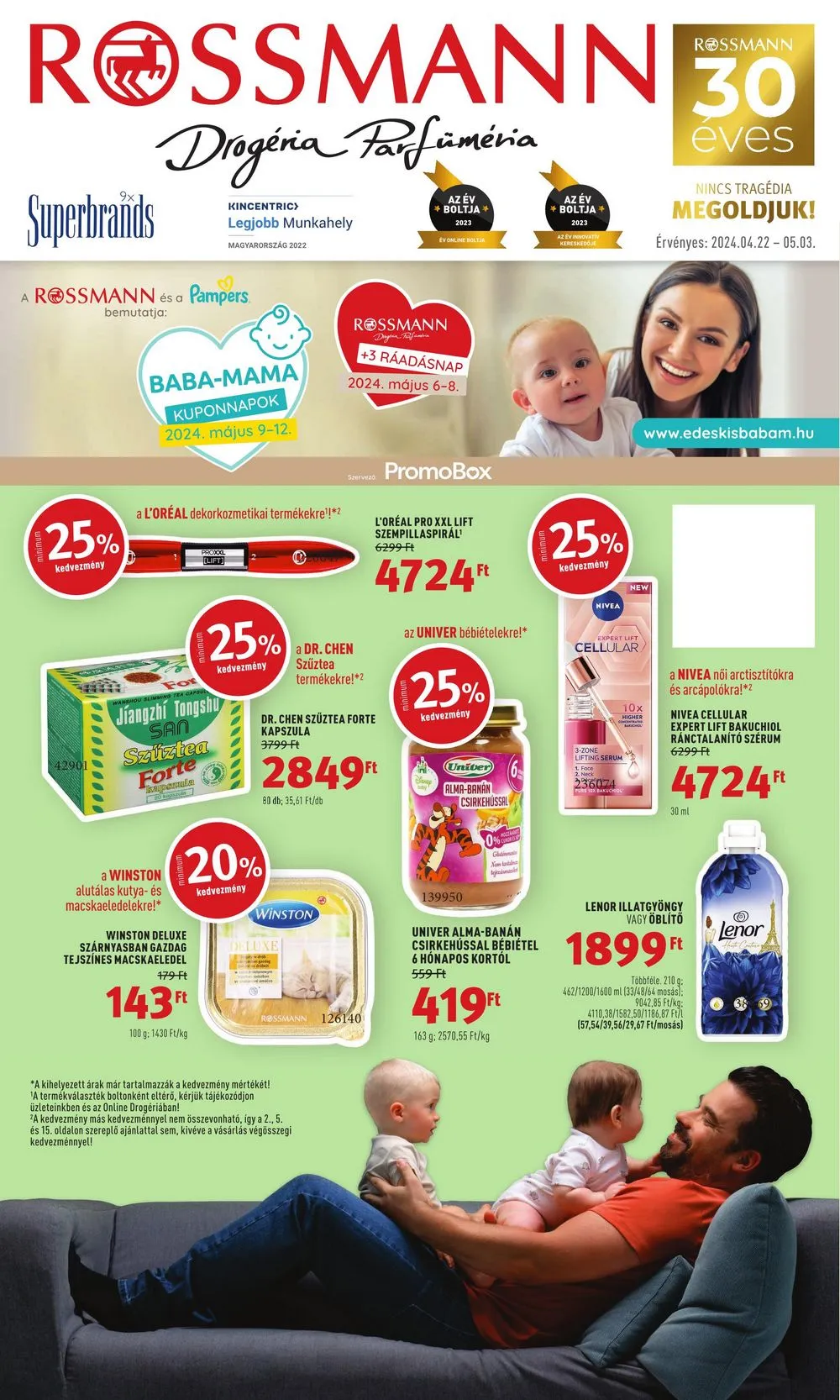Rossmann akciós újság 04.22–05.03