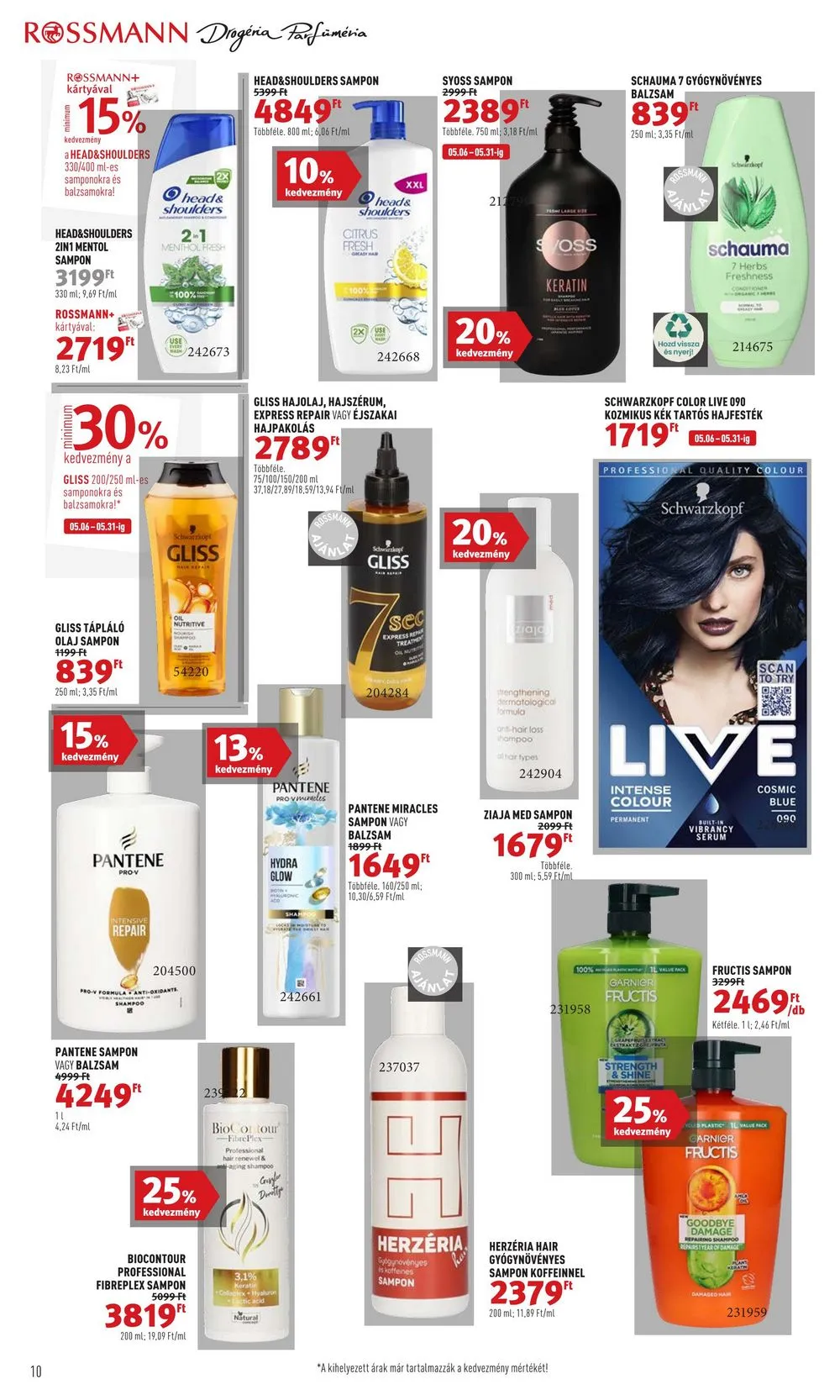 Rossmann akciós újság 05.20–05.31 – 10. oldal
