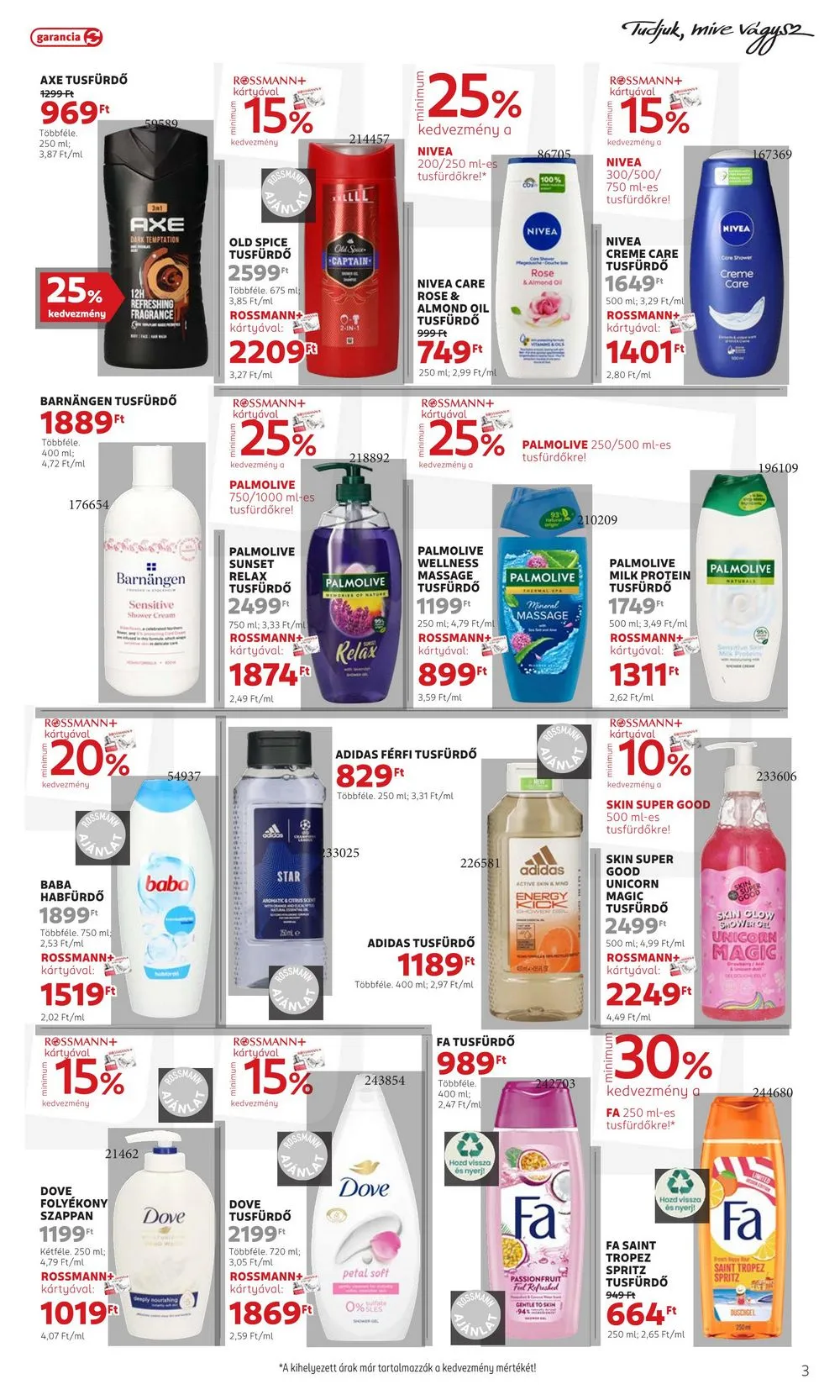 Rossmann akciós újság 06.03–06.14 – 3. oldal