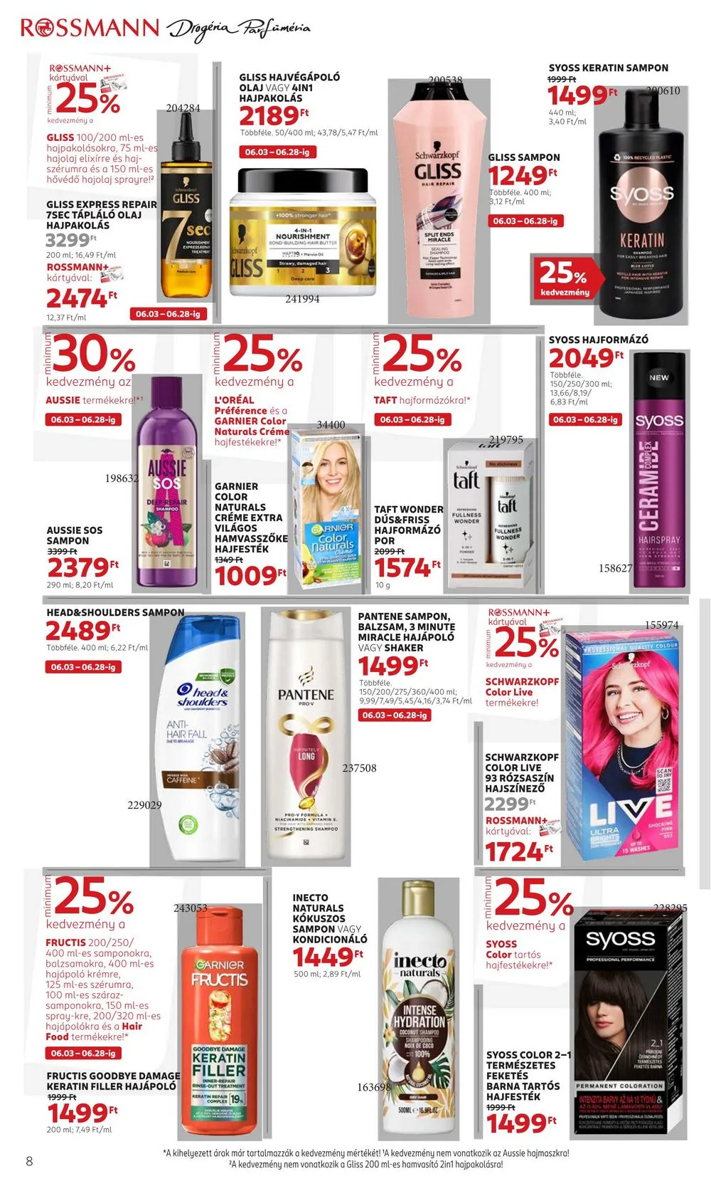 Rossmann akciós újság 06.03–06.14 – 8. oldal