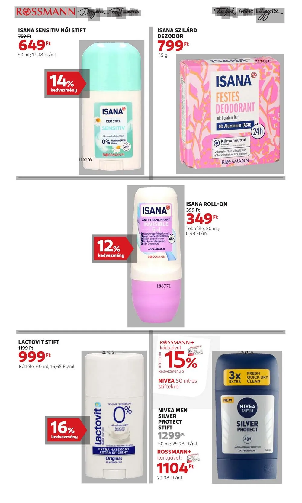 Rossmann akciós újság 07.01–07.05 – 16. oldal