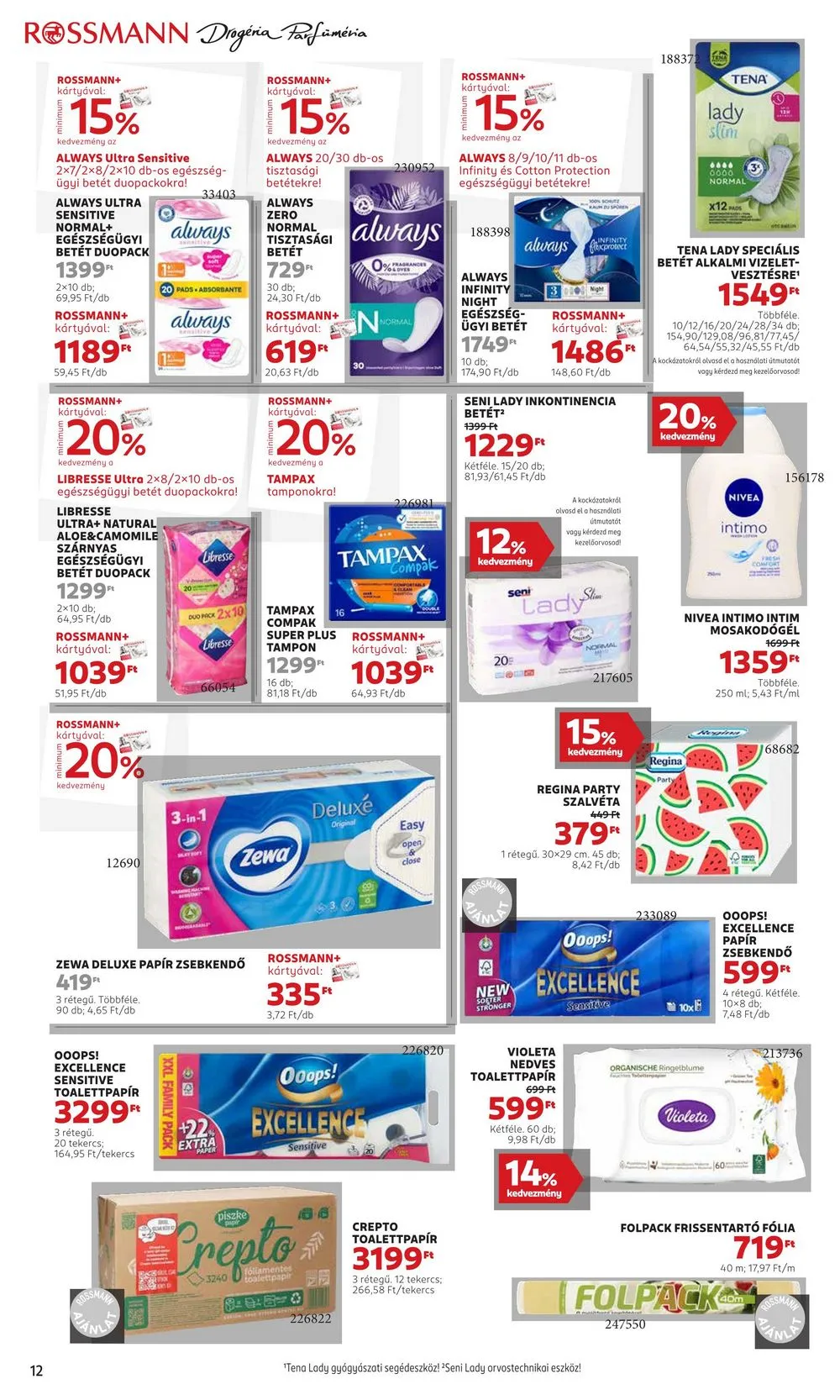 Rossmann akciós újság 08.26–09.06 – 14. oldal