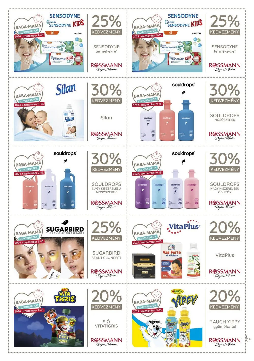 Rossmann akciós újság 09.09–09.15 – 10. oldal