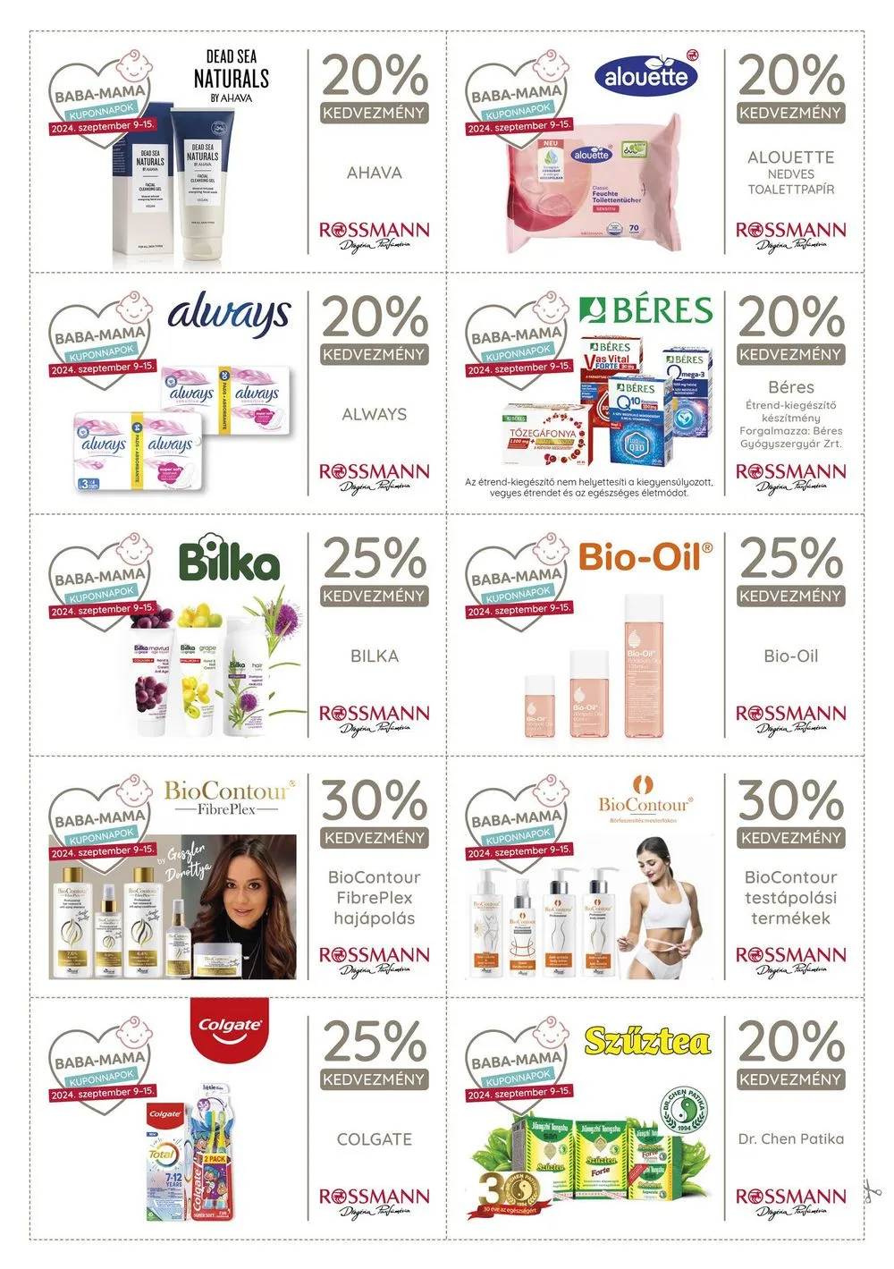 Rossmann akciós újság 09.09–09.15 – 6. oldal