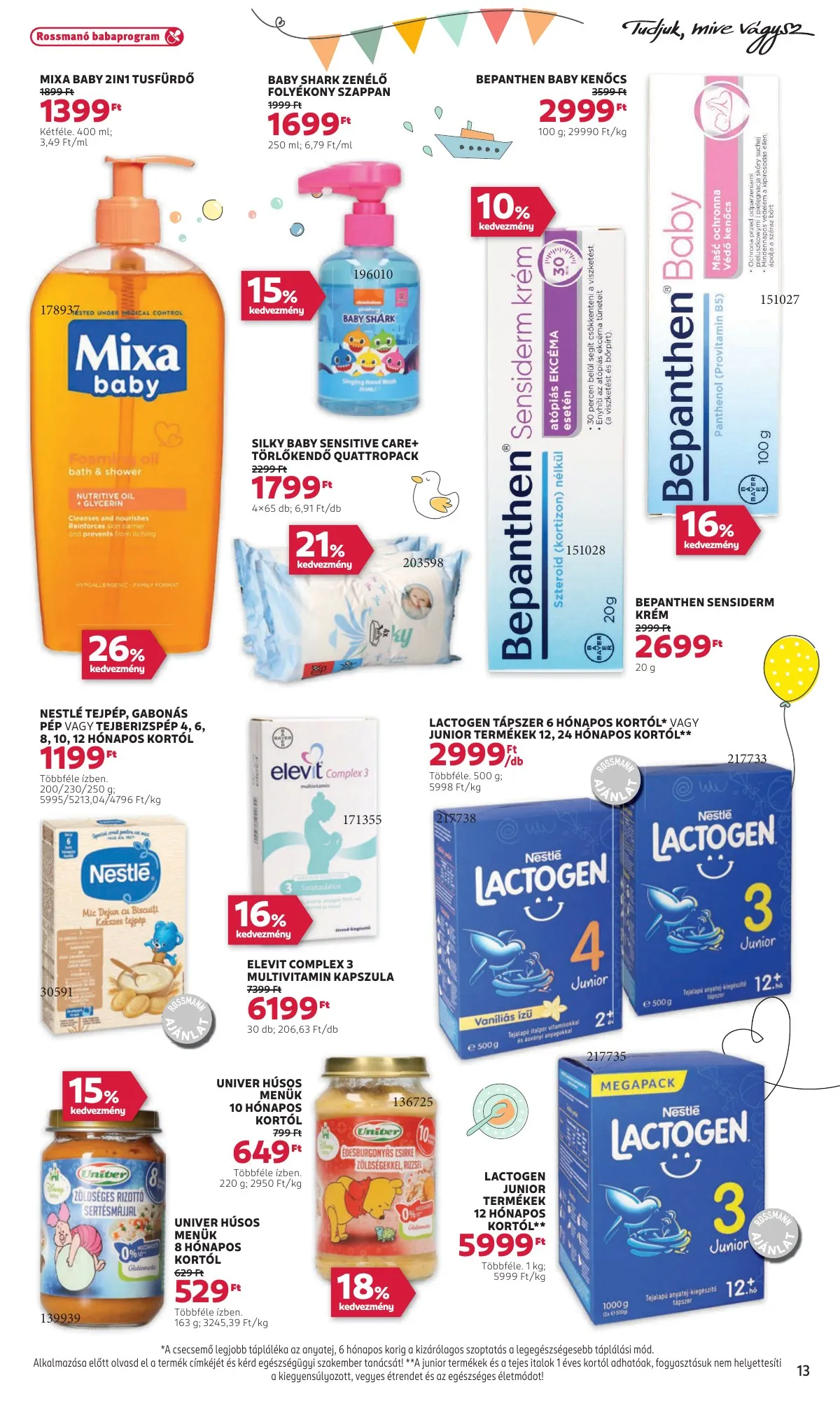 Rossmann akciós újság 09.09–09.20 – 13. oldal