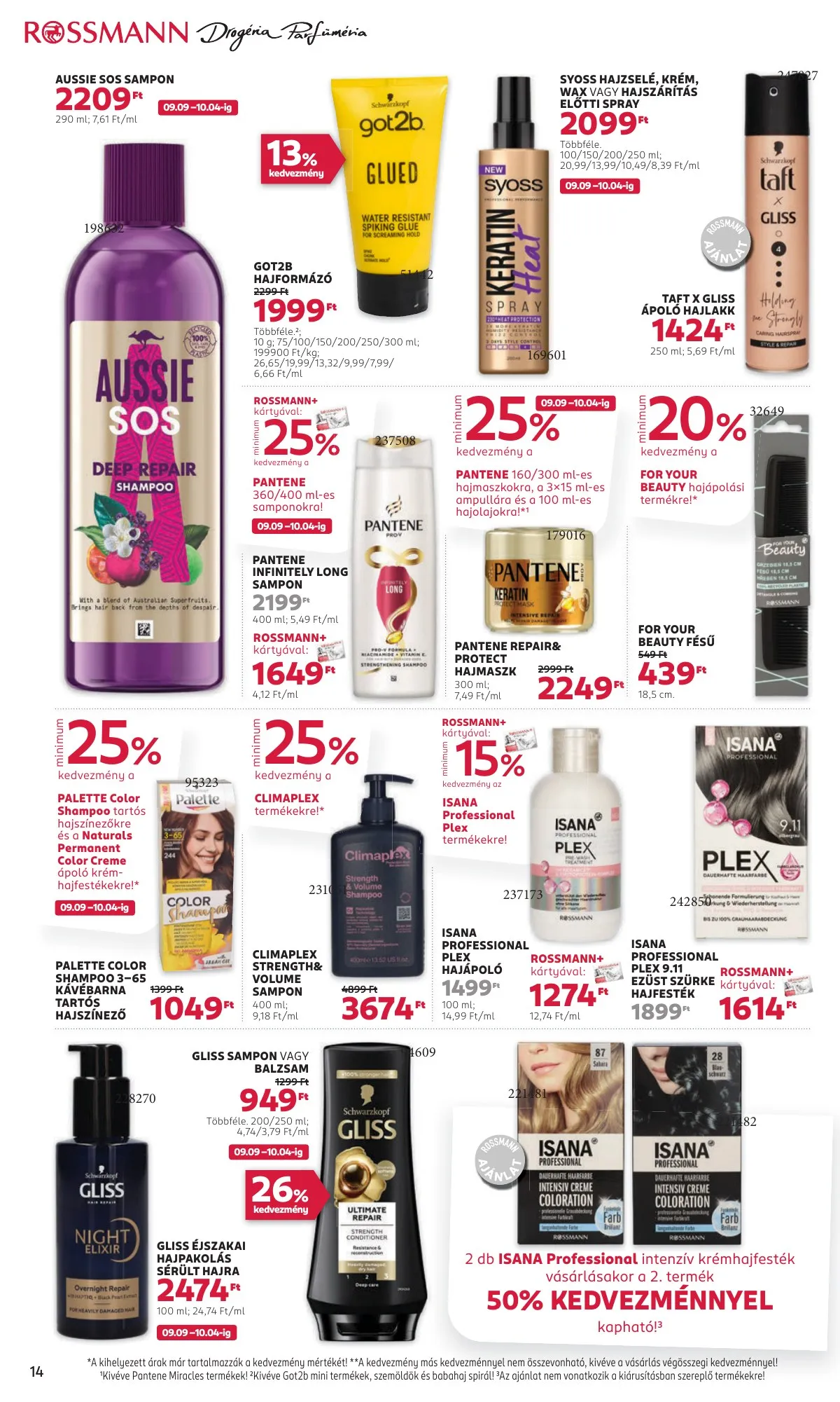Rossmann akciós újság 09.09–09.20 – 16. oldal