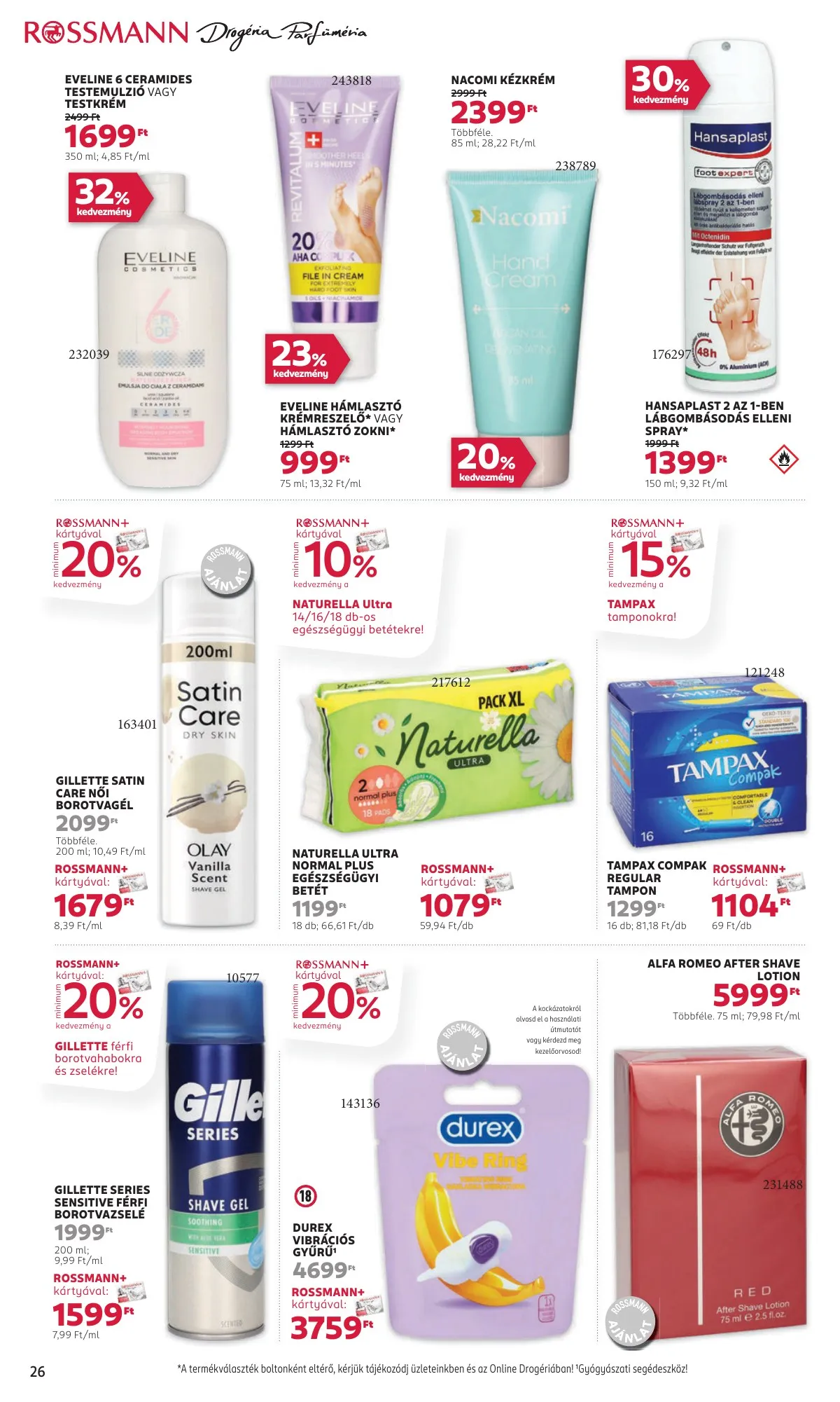 Rossmann akciós újság 09.09–09.20 – 28. oldal
