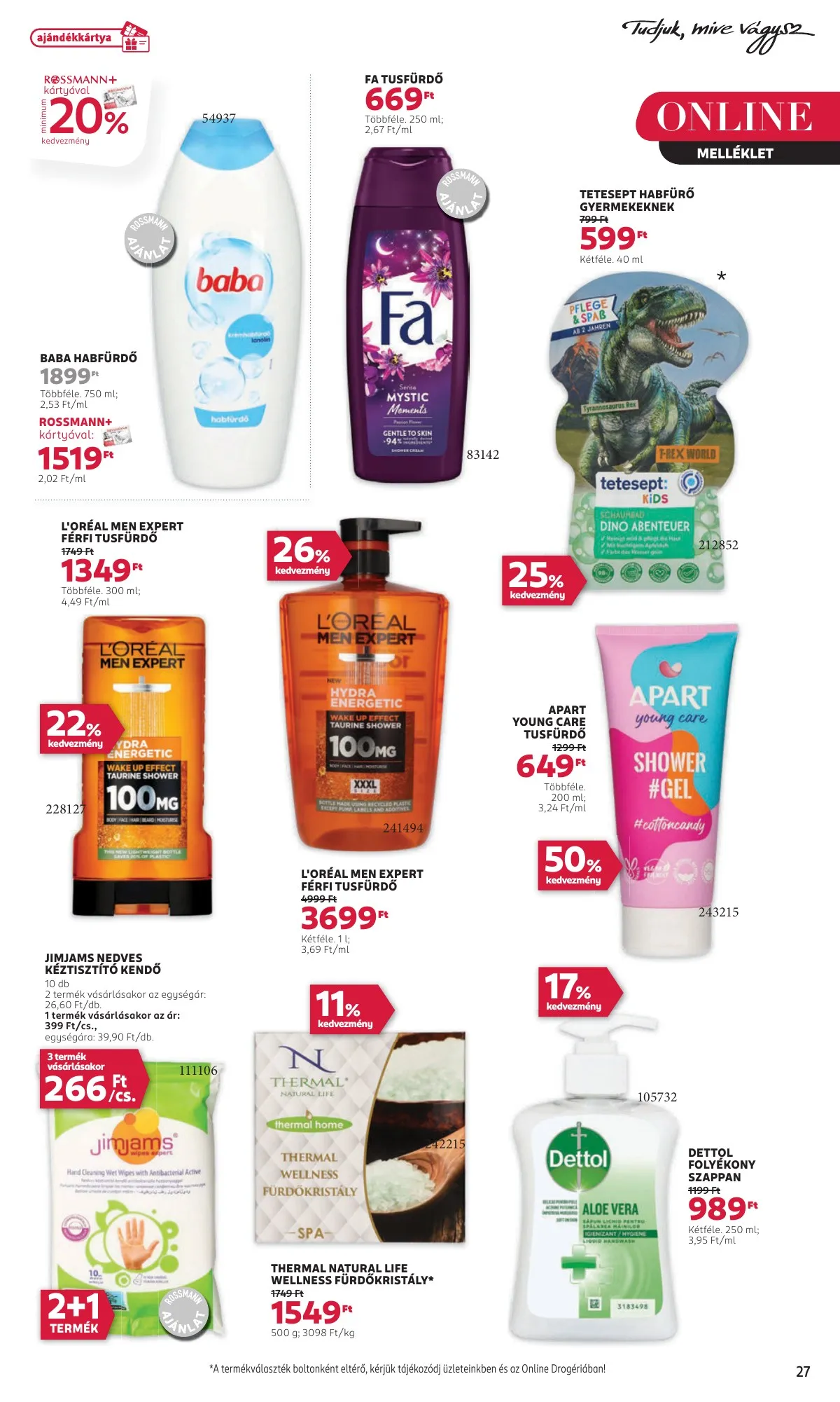 Rossmann akciós újság 09.09–09.20 – 29. oldal