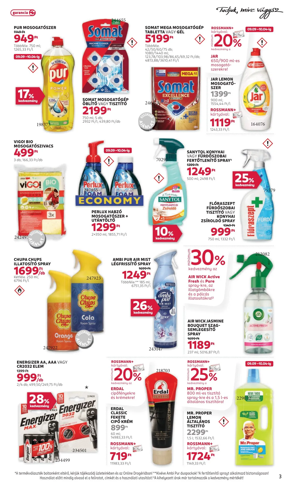 Rossmann akciós újság 09.09–09.20 – 3. oldal