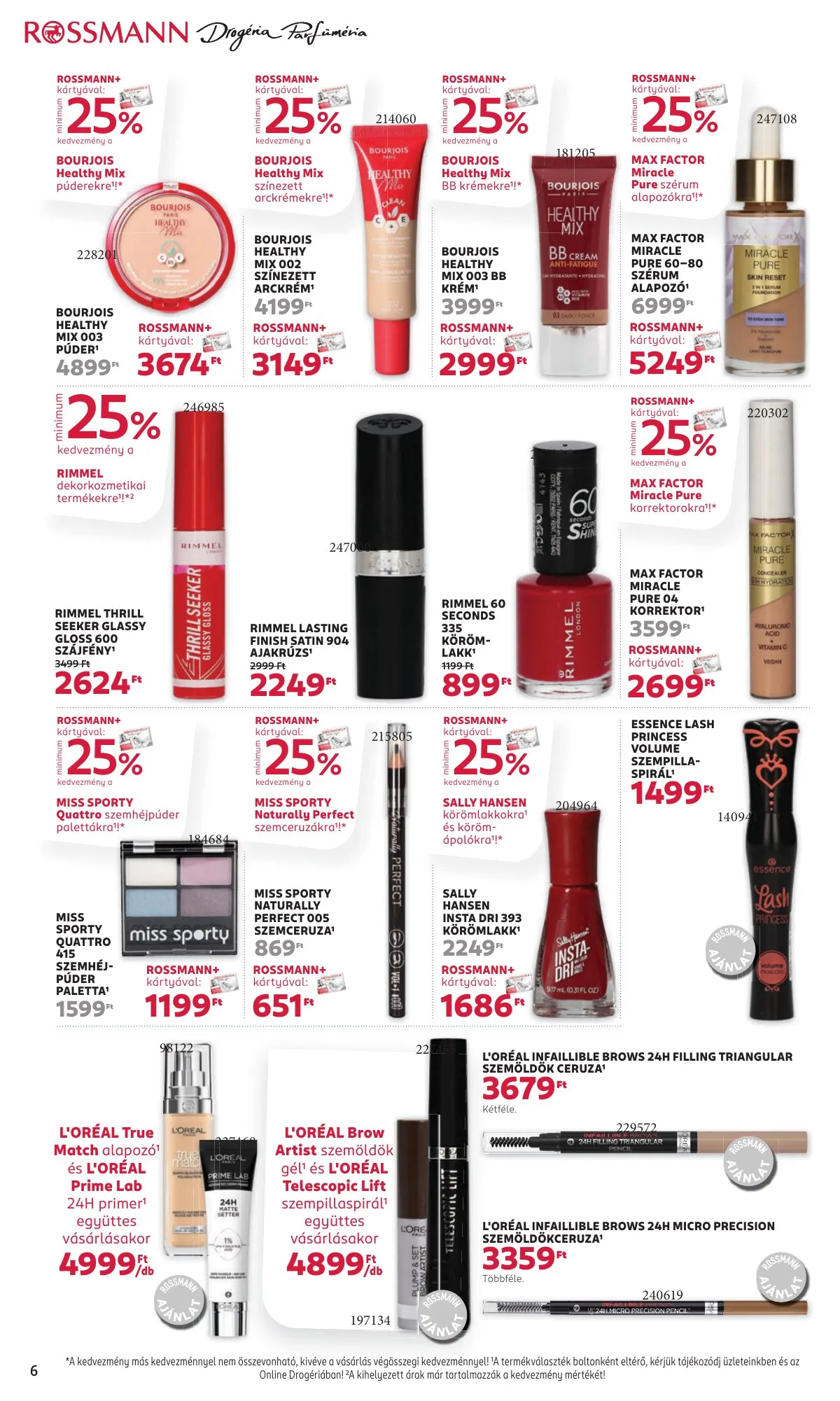 Rossmann akciós újság 09.09–09.20 – 6. oldal