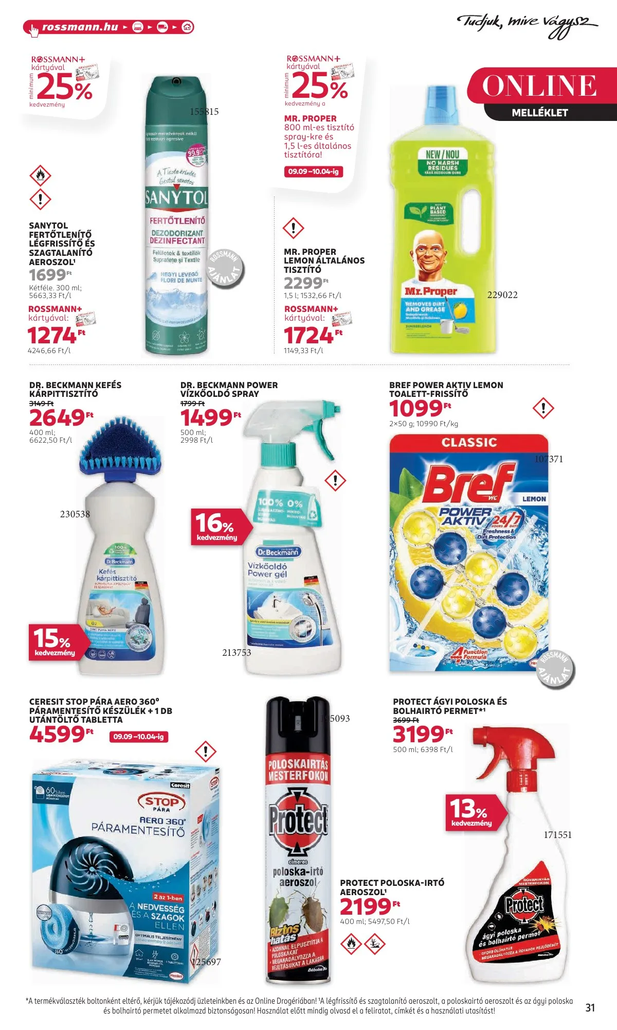 Rossmann akciós újság 09.23–10.04 – 33. oldal