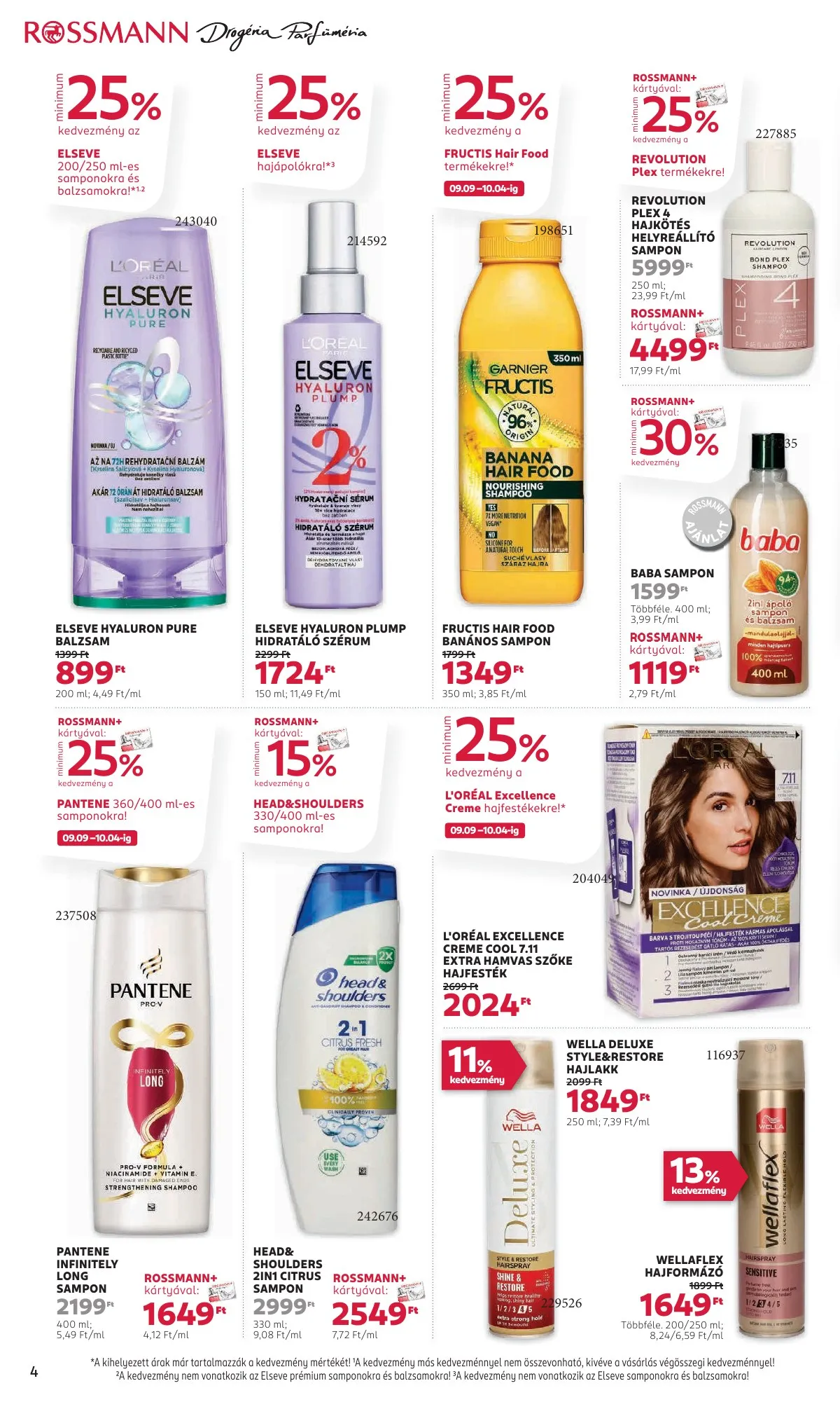 Rossmann akciós újság 09.23–10.04 – 4. oldal
