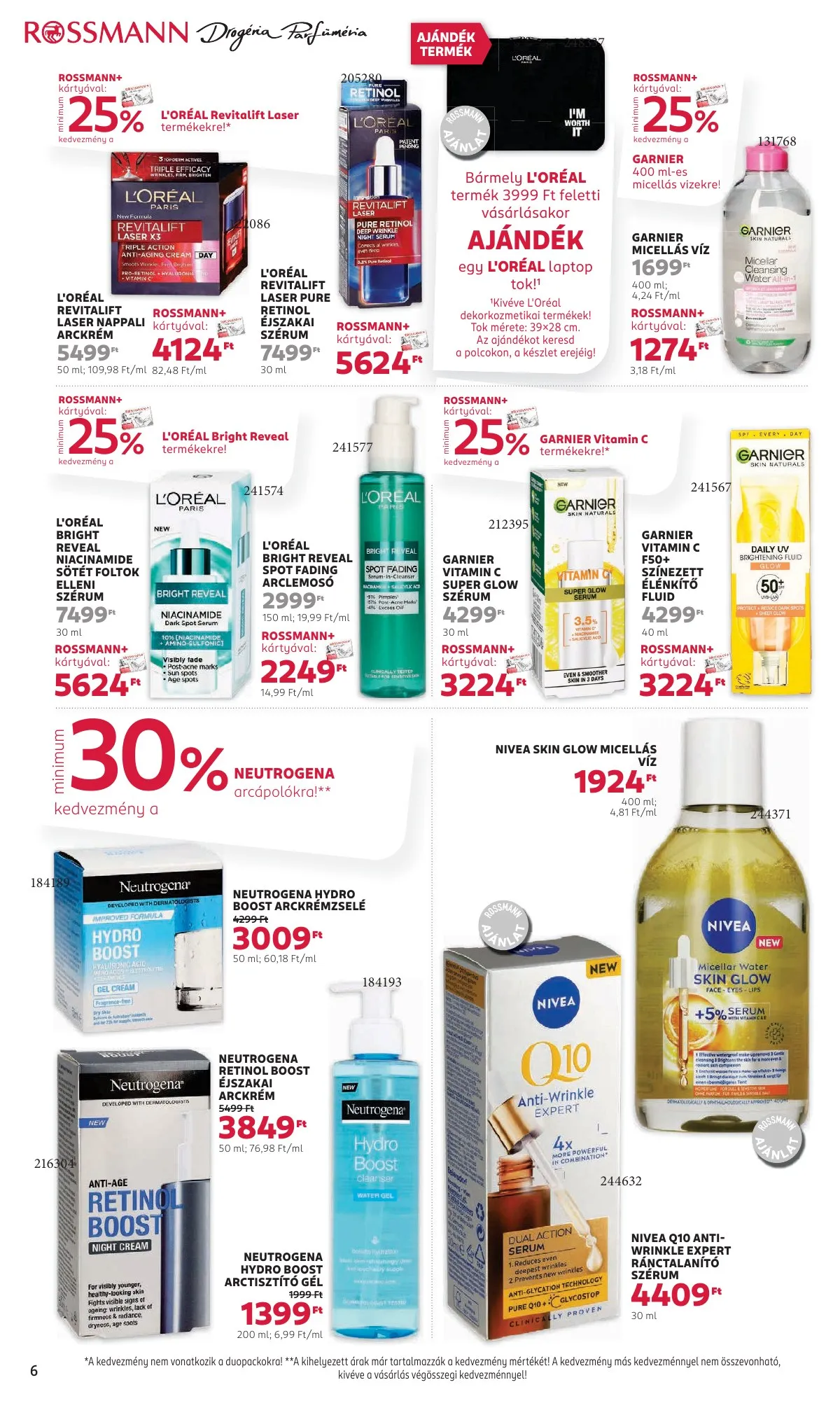 Rossmann akciós újság 09.23–10.04 – 6. oldal