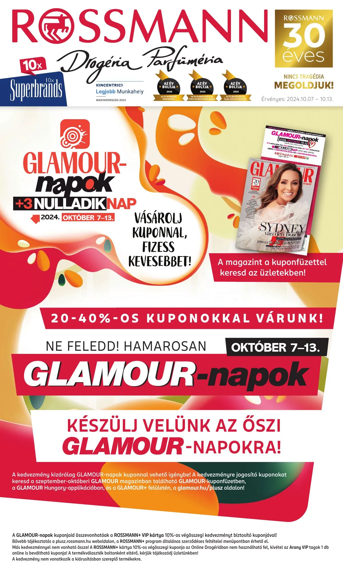 Rossmann akciós újság 10.07–10.13