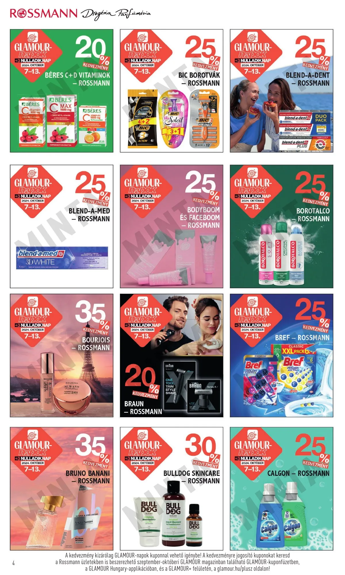 Rossmann akciós újság 10.07–10.13 – 4. oldal