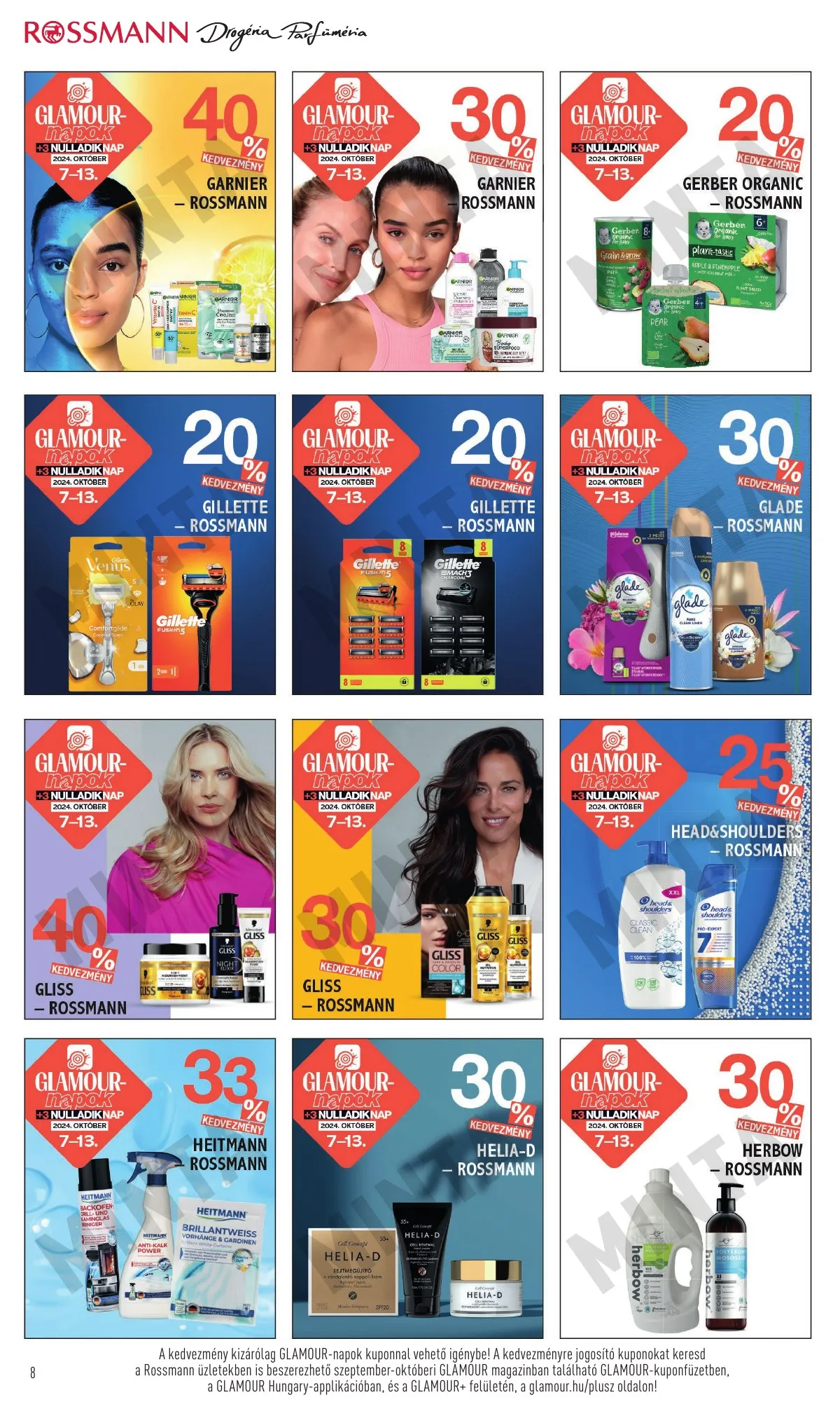 Rossmann akciós újság 10.07–10.13 – 8. oldal