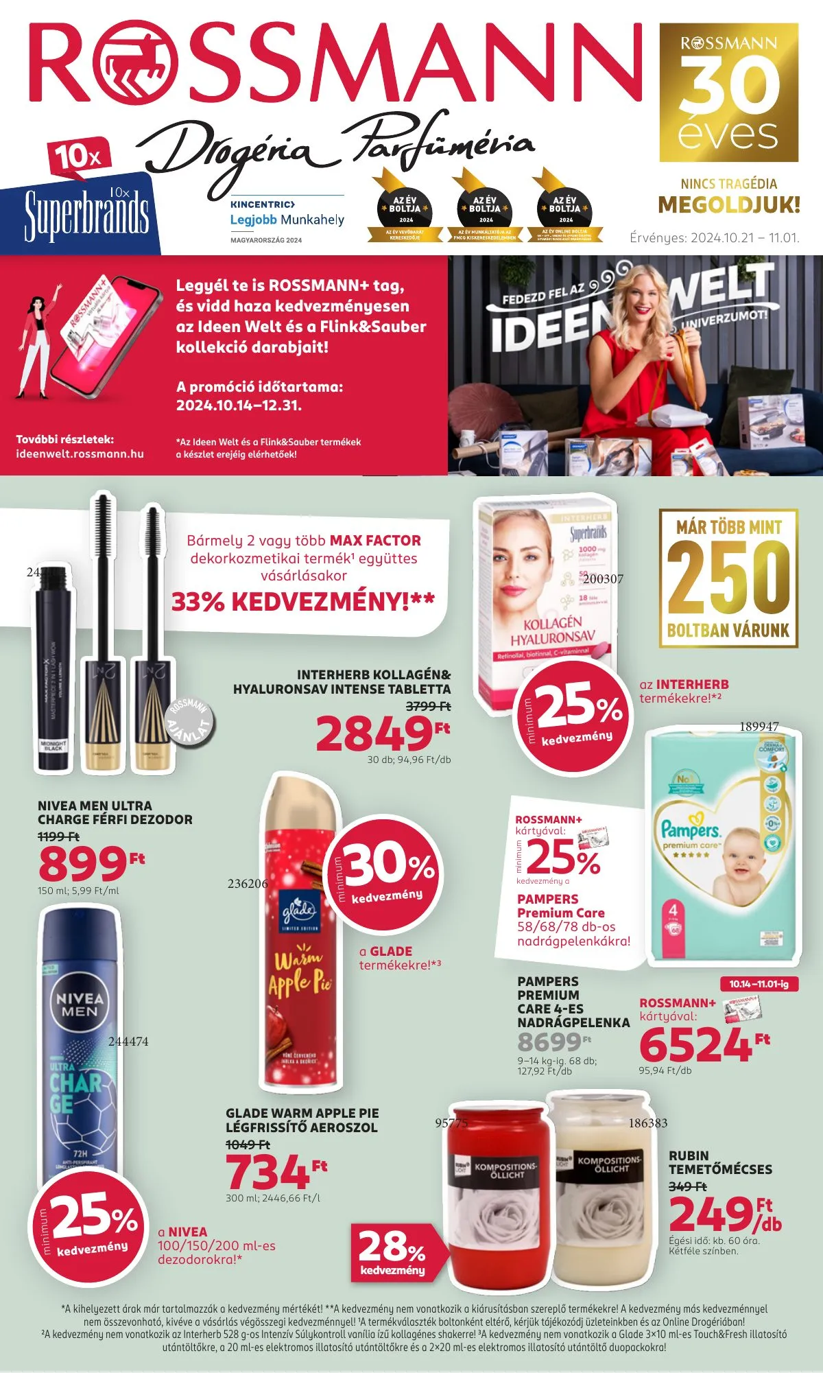 Rossmann akciós újság 10.21–11.01