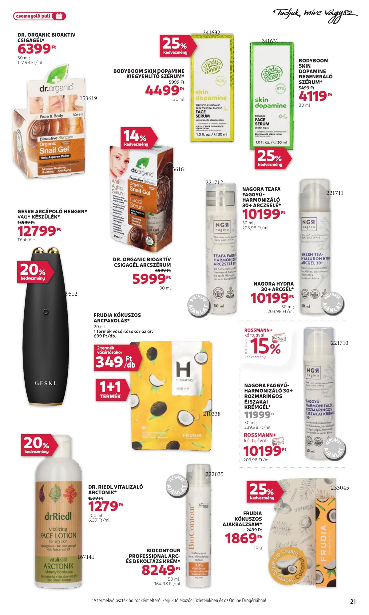 Rossmann akciós újság 10.21–11.01 – 23. oldal
