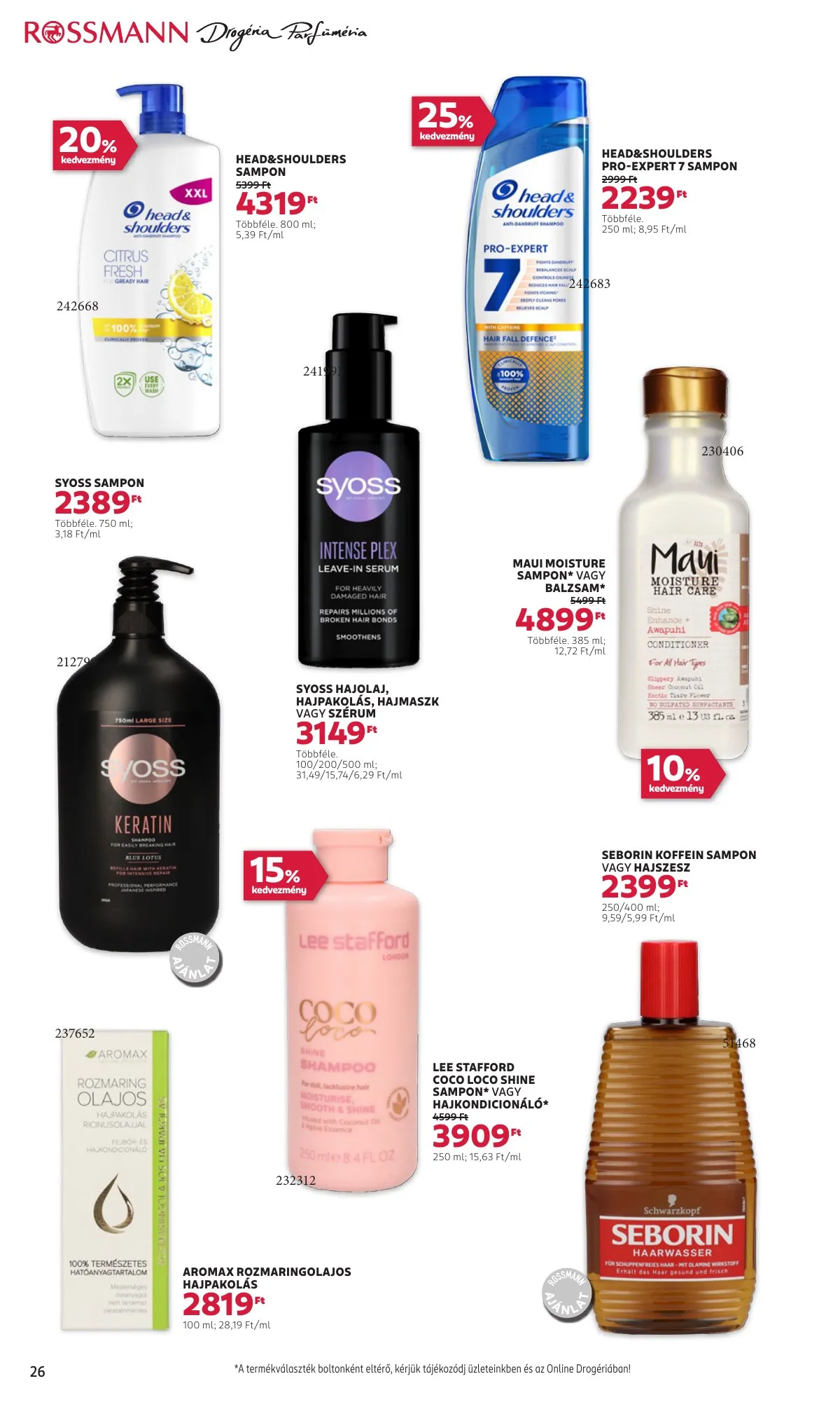 Rossmann akciós újság 10.21–11.01 – 28. oldal