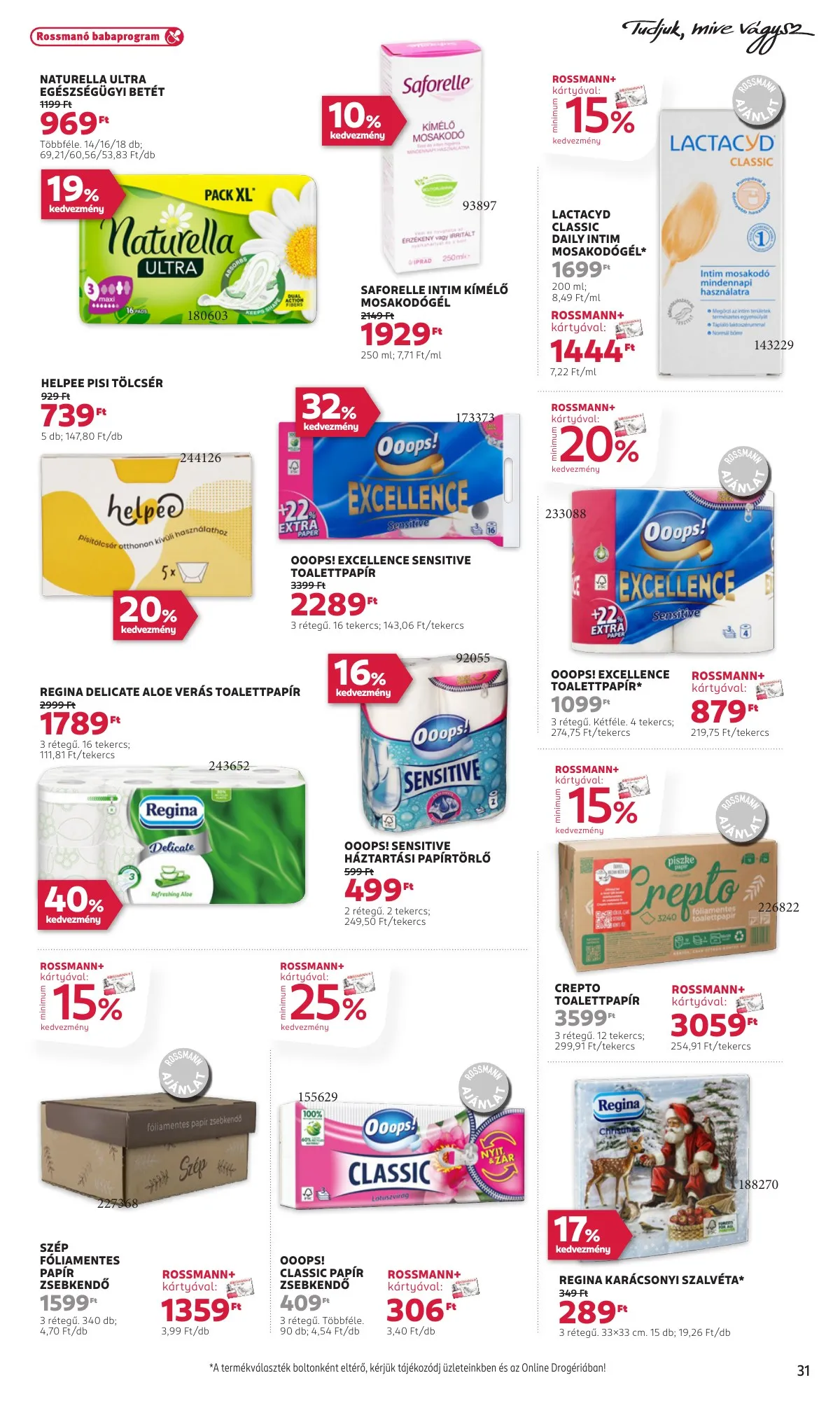 Rossmann akciós újság 10.21–11.01 – 33. oldal