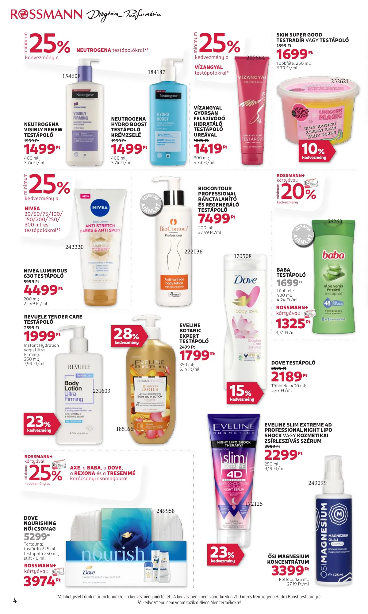Rossmann akciós újság 10.21–11.01 – 4. oldal