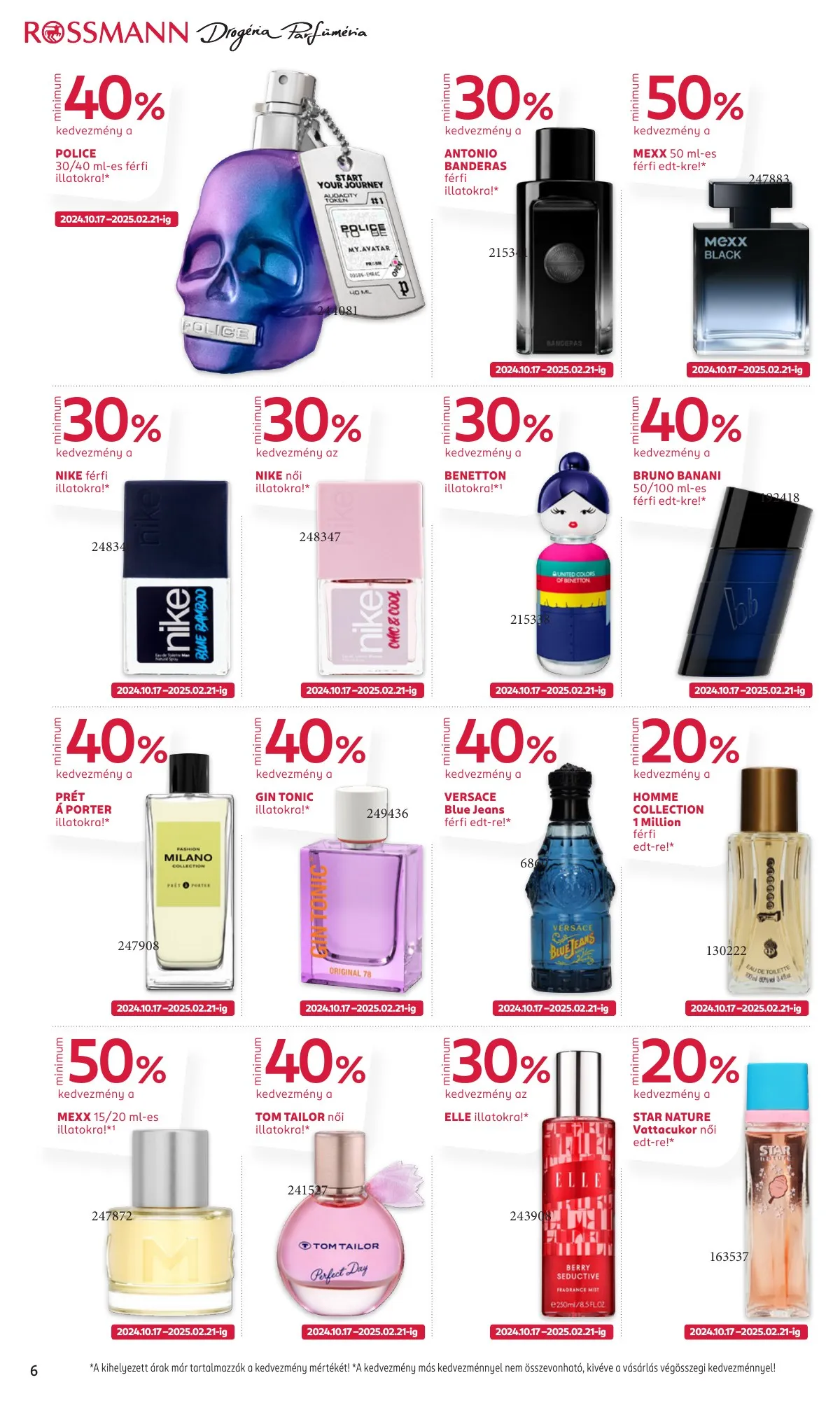 Rossmann akciós újság 10.21–11.01 – 6. oldal