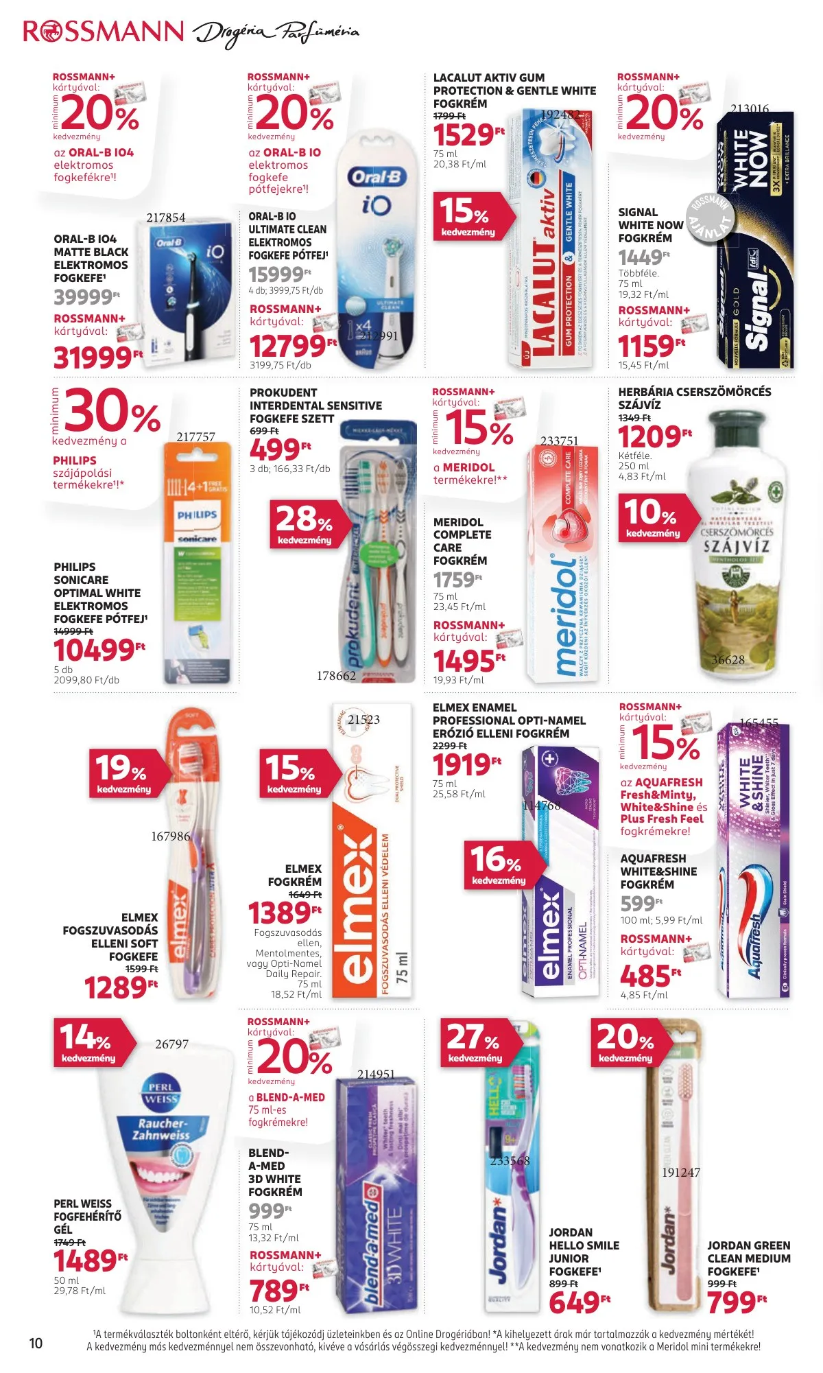 Rossmann akciós újság 11.04–11.15 – 10. oldal