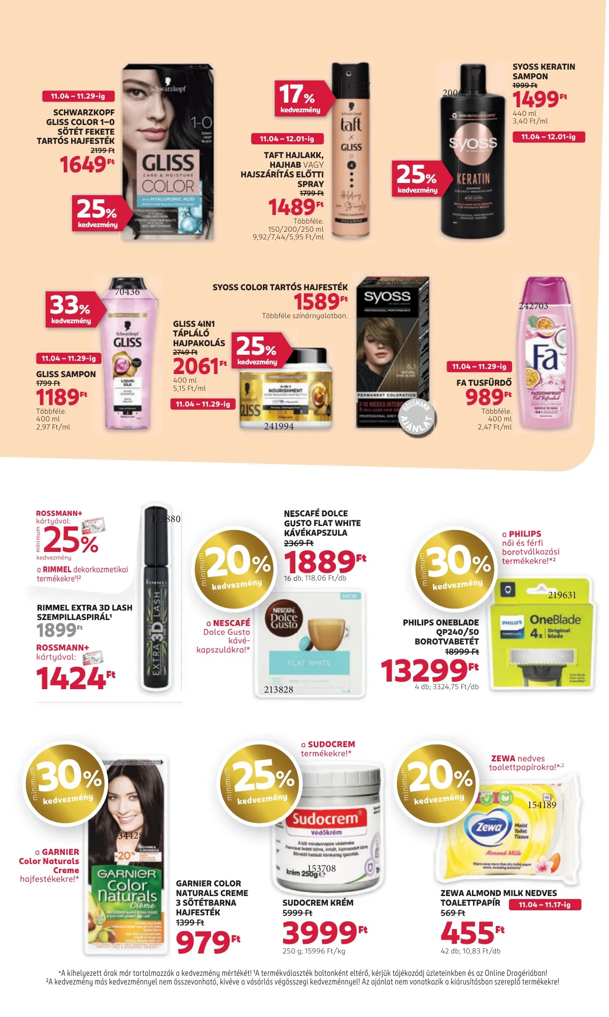 Rossmann akciós újság 11.04–11.15 – 18. oldal