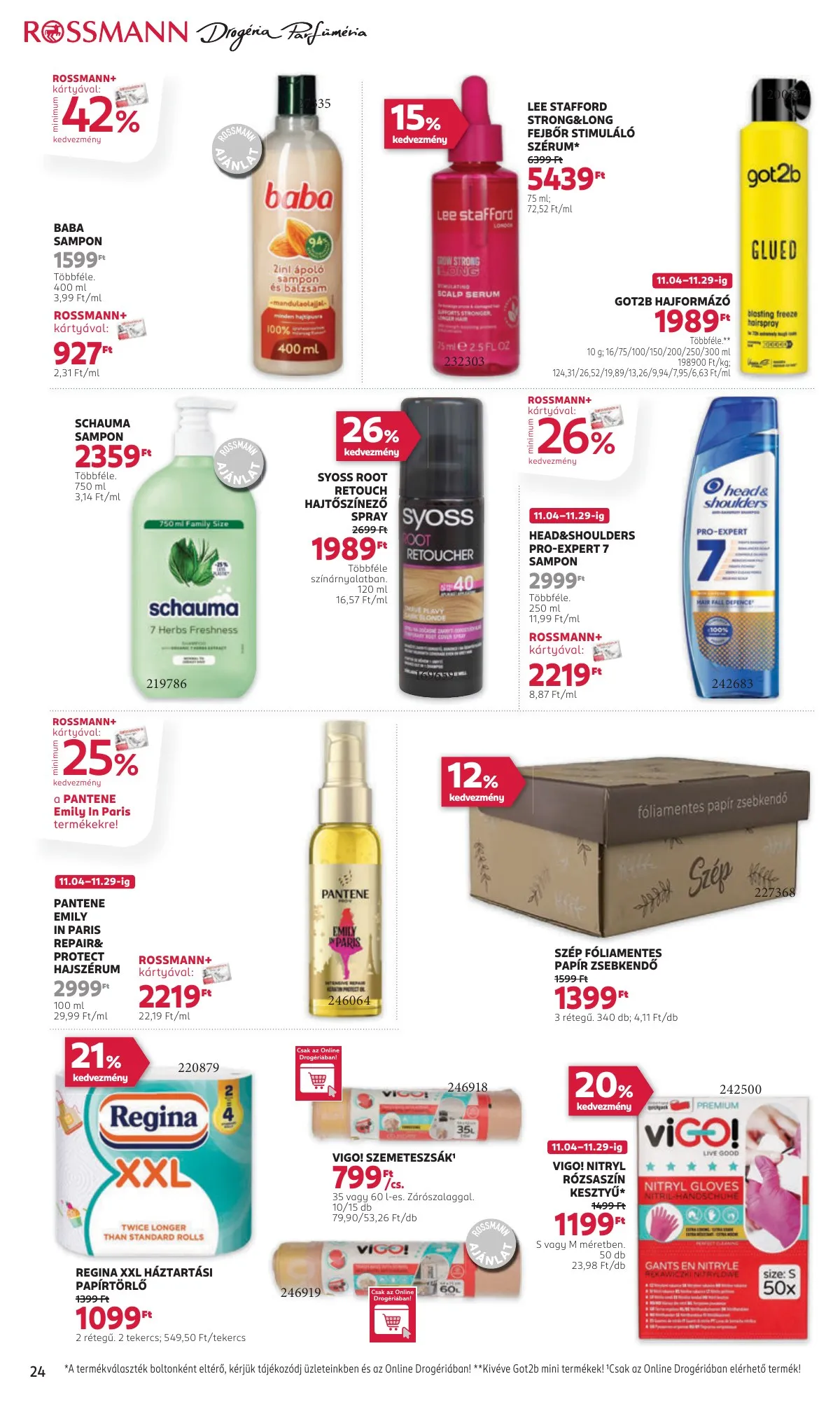 Rossmann akciós újság 11.04–11.15 – 26. oldal